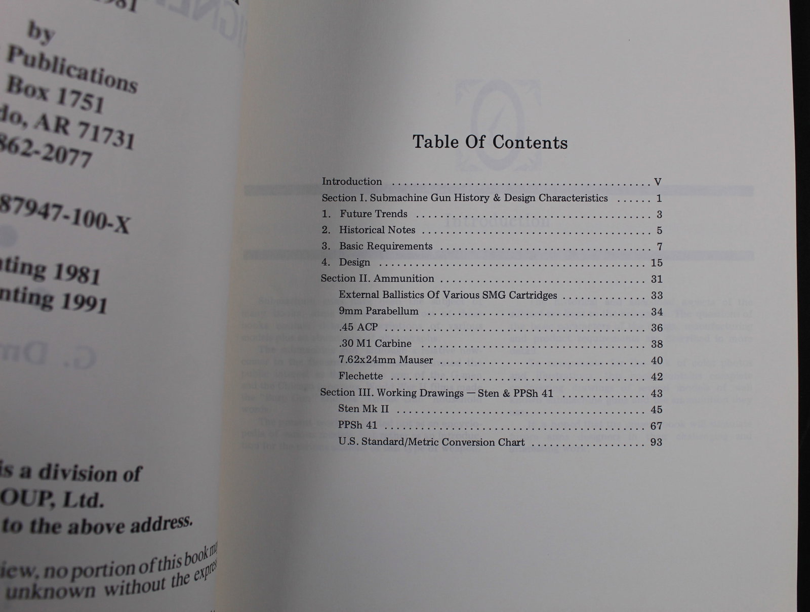 "Submachine Gun Designer's Handbook" by G. Dmitrieff (FMI) - 3