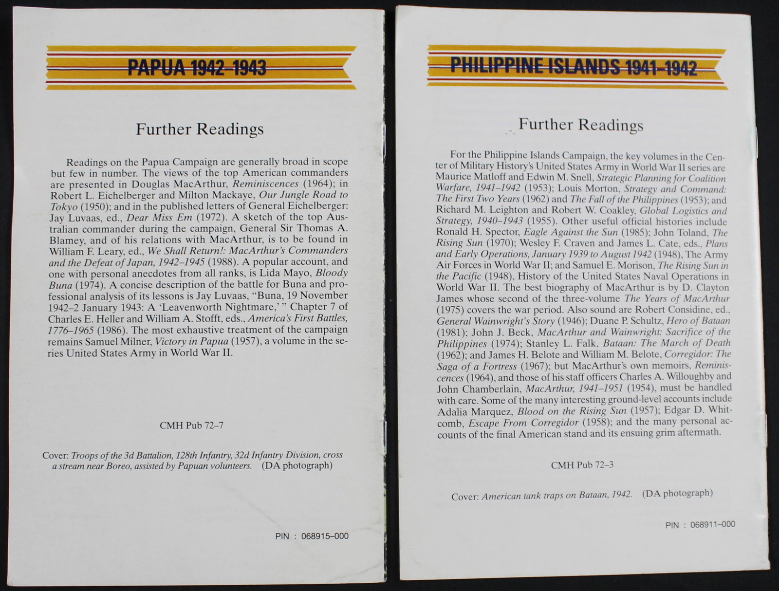 The US Army Campaigns of WWII "Papua" and "Philippine Islands" (FMI) - 2