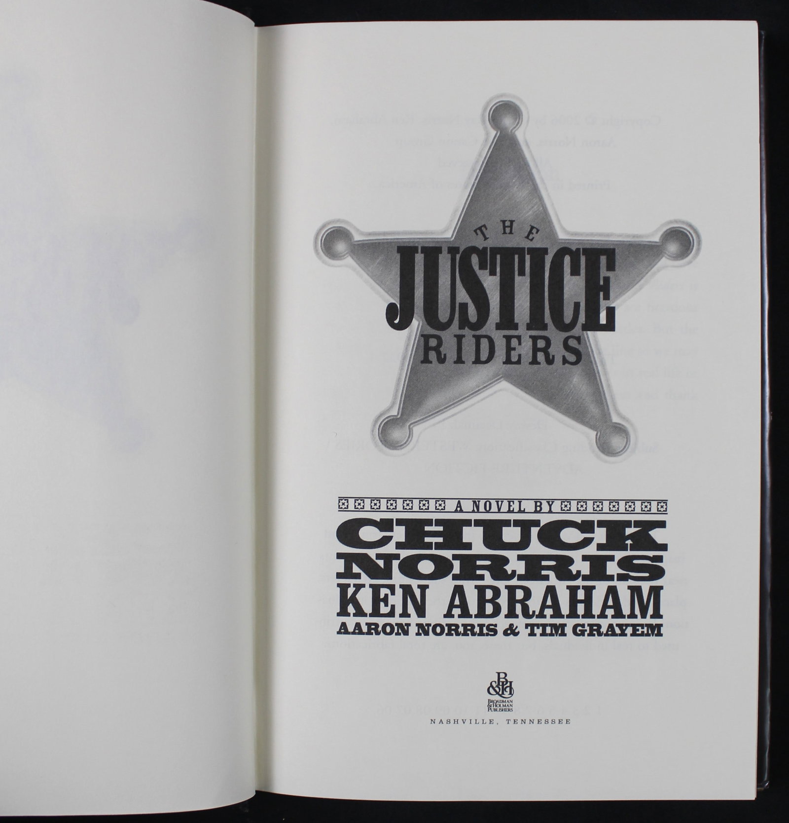 "The Justice Riders" by Chuck Norris (JAA) - 2