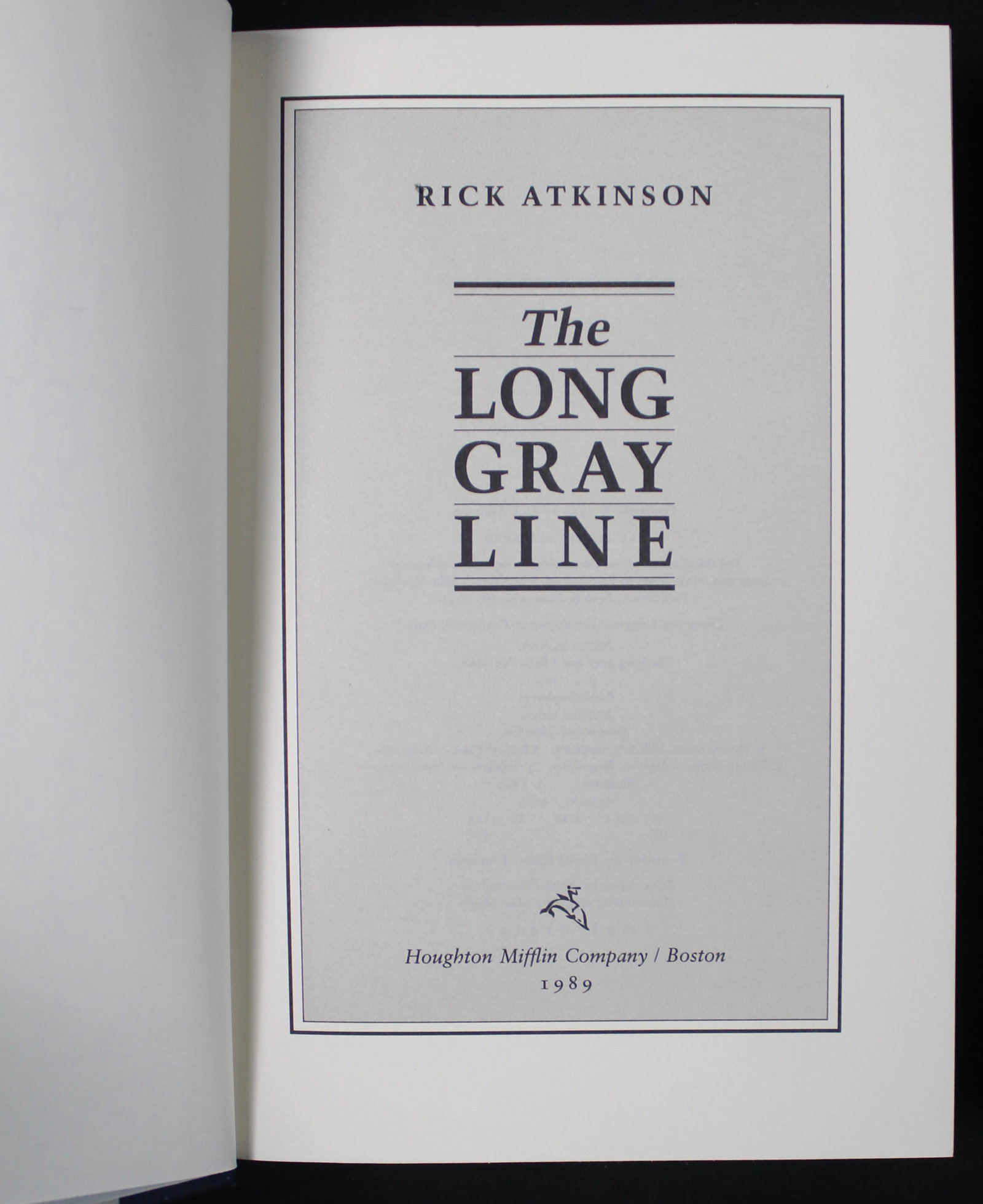 "The Long Gray Line" by Rick Atkinson (SFA) - 2