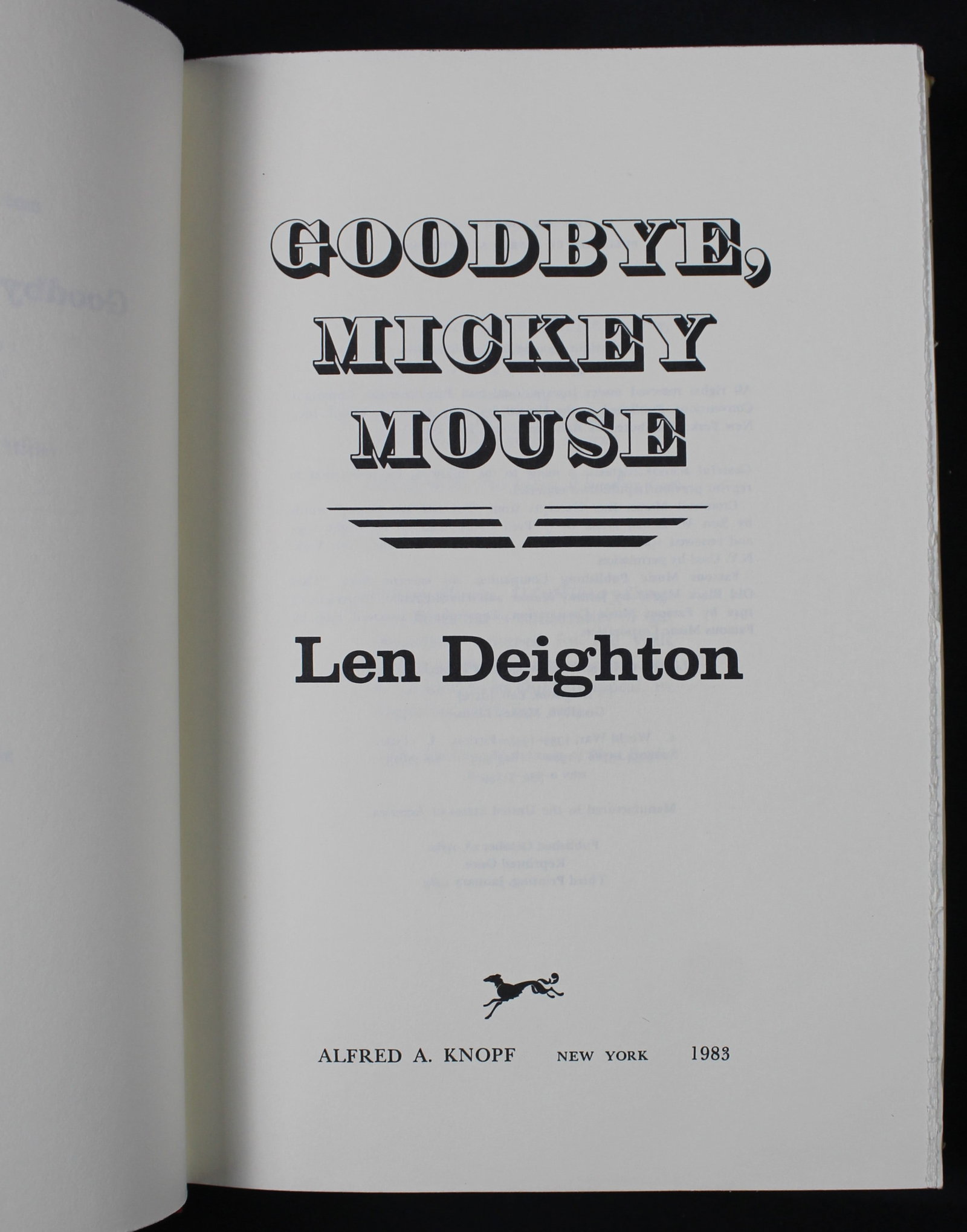 "Goodbye Mickey Mouse" by Len Deighton (SFA) - 2