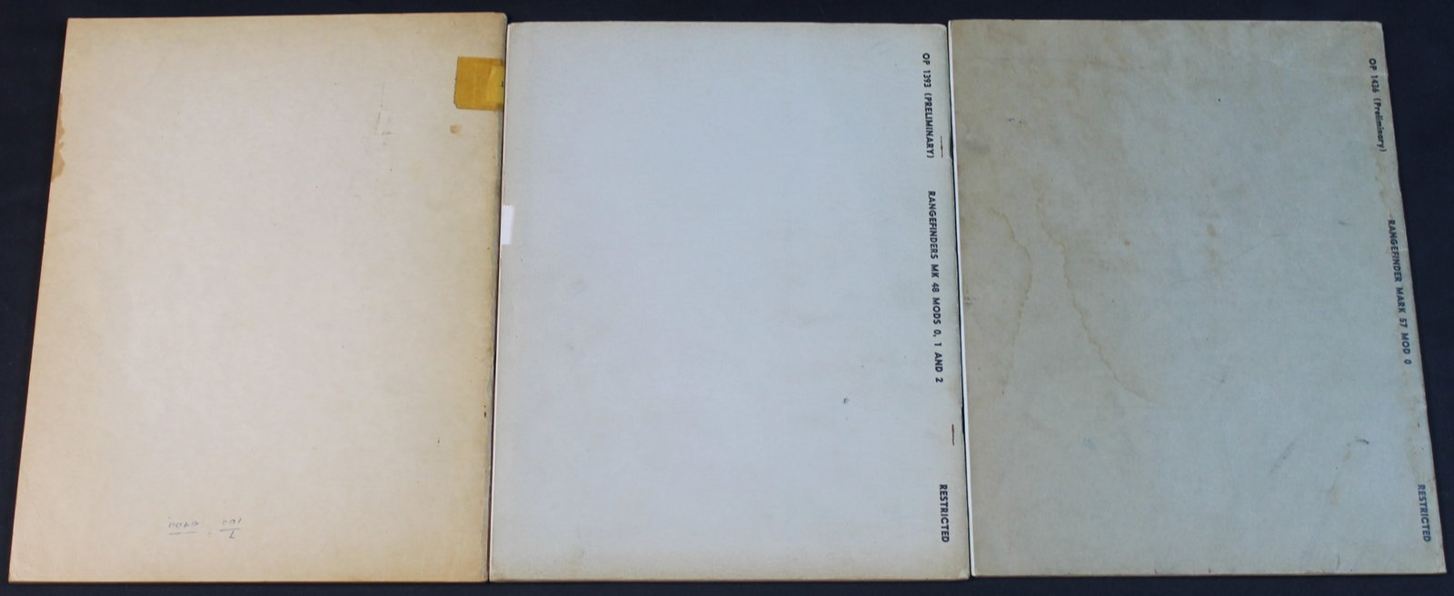 WWII Group Lot of US Army Technical Manuals for Range Finders (FMI) - 2