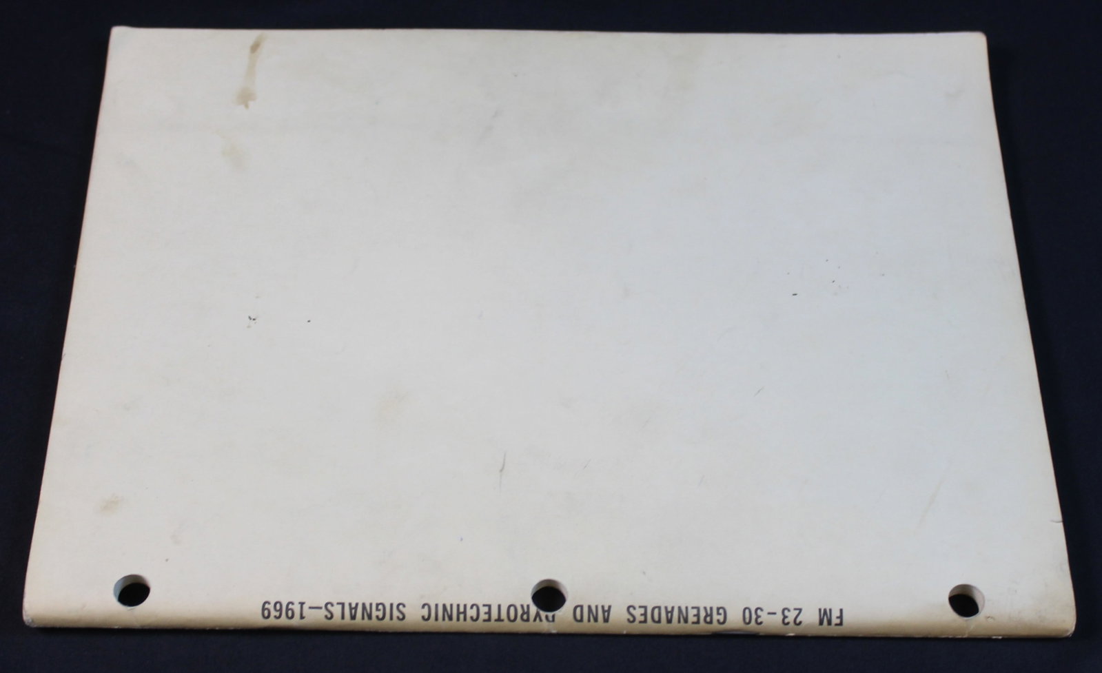1969 Dated US Department of the Army "Grenades and Pyrotechnic Signals." (FMI) - 2