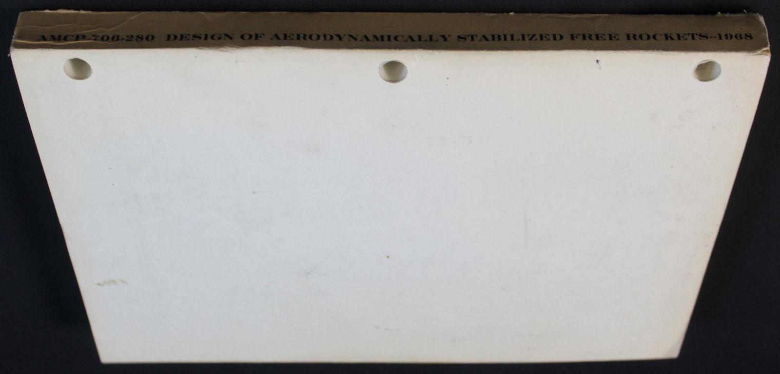 A 1968 Dated US Army Materiel Command "Engineering Design Handbook for Stabalized Rockets."(FMI) - 2