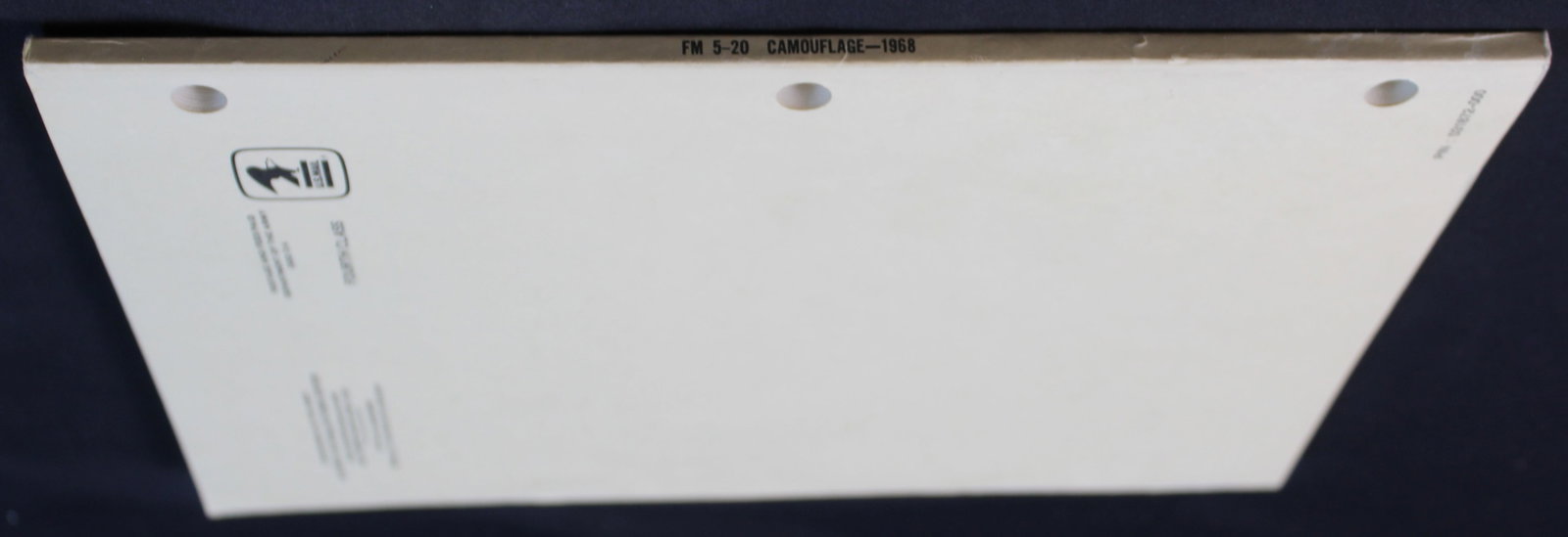 1968 Dated US Department of the Army "Camouflage Manual." (FMI) - 2