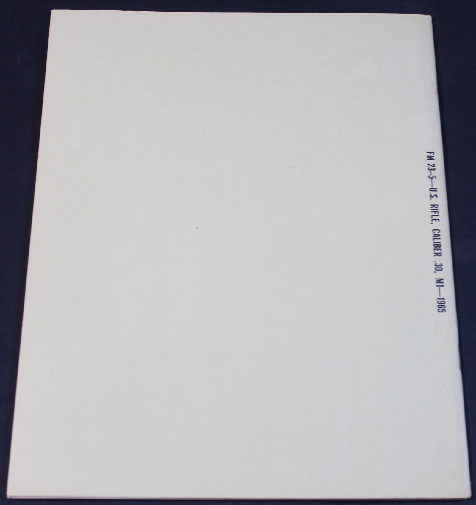 A 1965 Dated US Department of the Army "U.S. Rifle Caliber .30, M1." (FMI) - 2