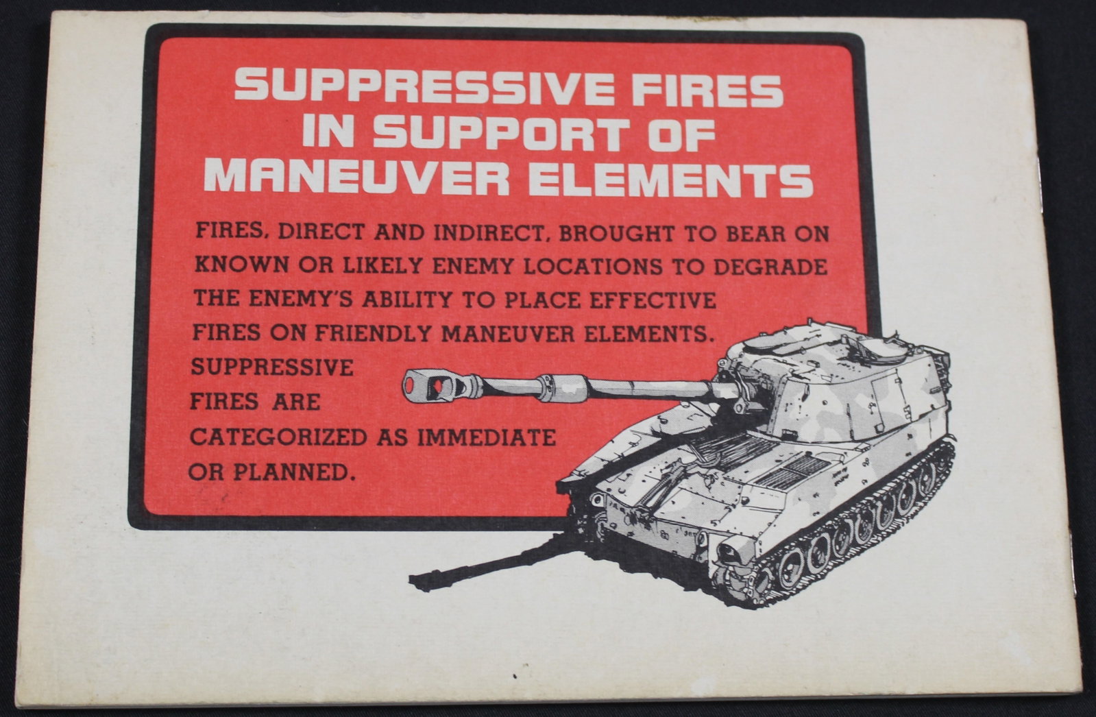 1975 Dated "Combat: Immediate Suppression with a Dedicated Battery" (FMI) - 2