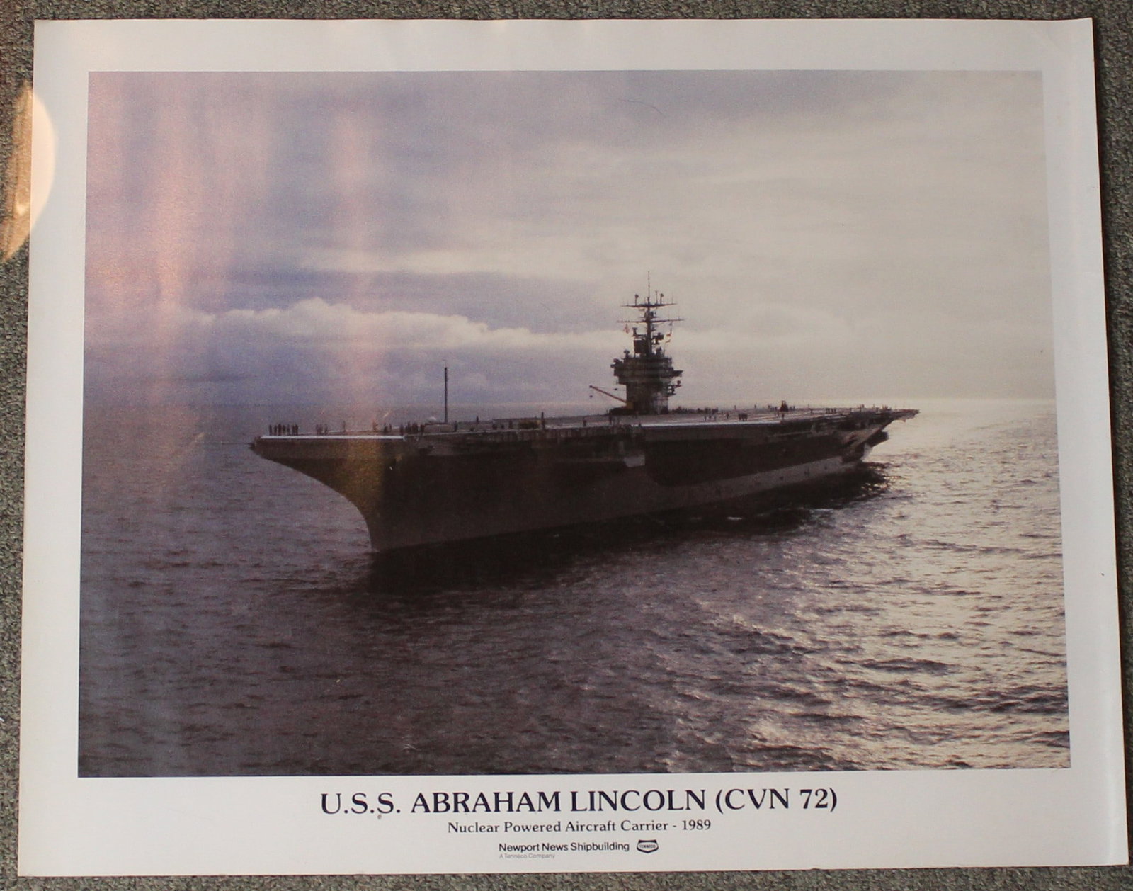 Group Lot of Four US Navy Issued Newport News Shipbuilding Posters (CKR) - 2