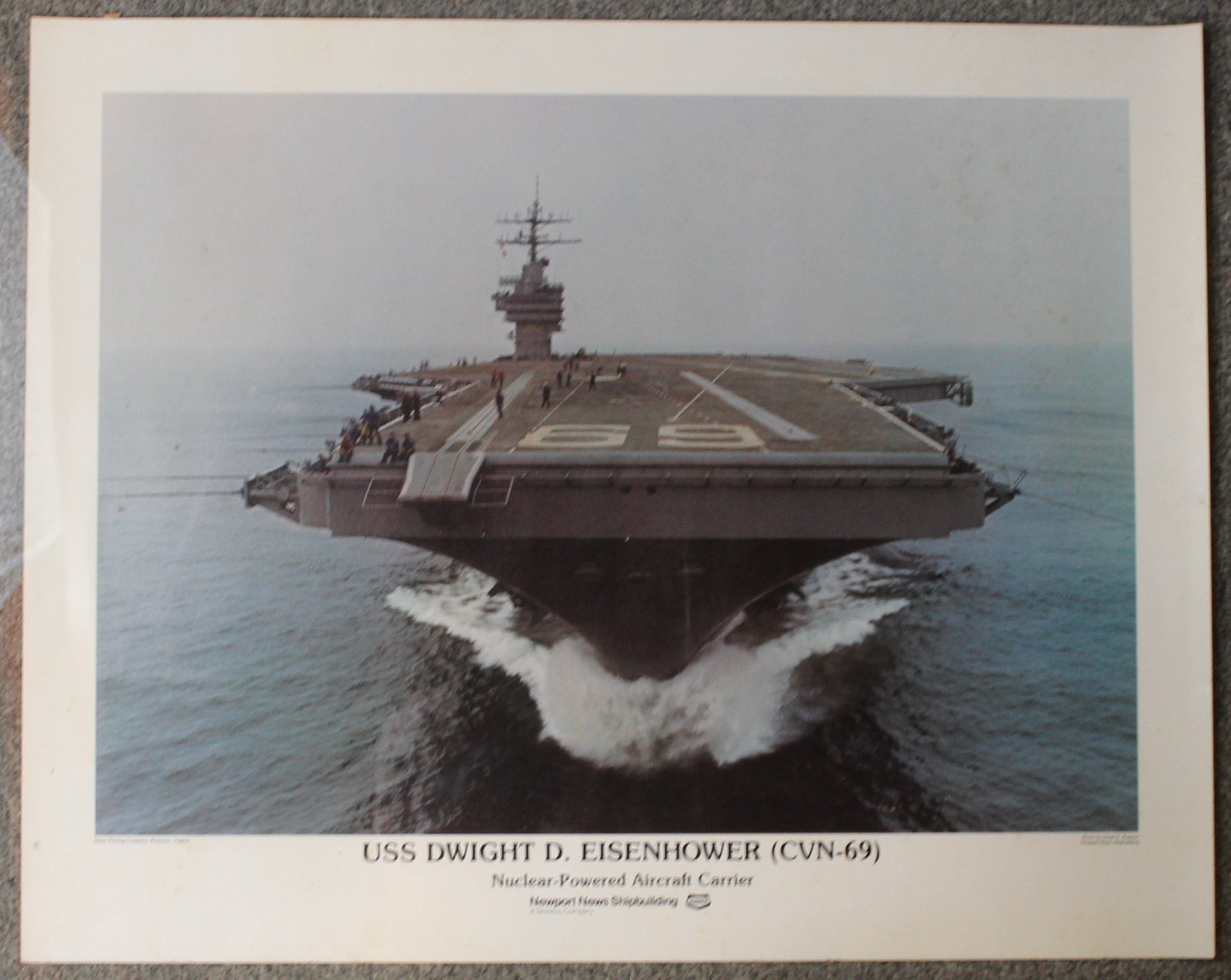 Group Lot of Four US Navy Issued Newport News Shipbuilding Posters (CKR) - 3