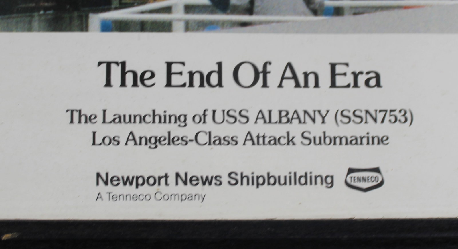 USS Albany Submarine SSN 753 Framed Poster (CKR) - 2