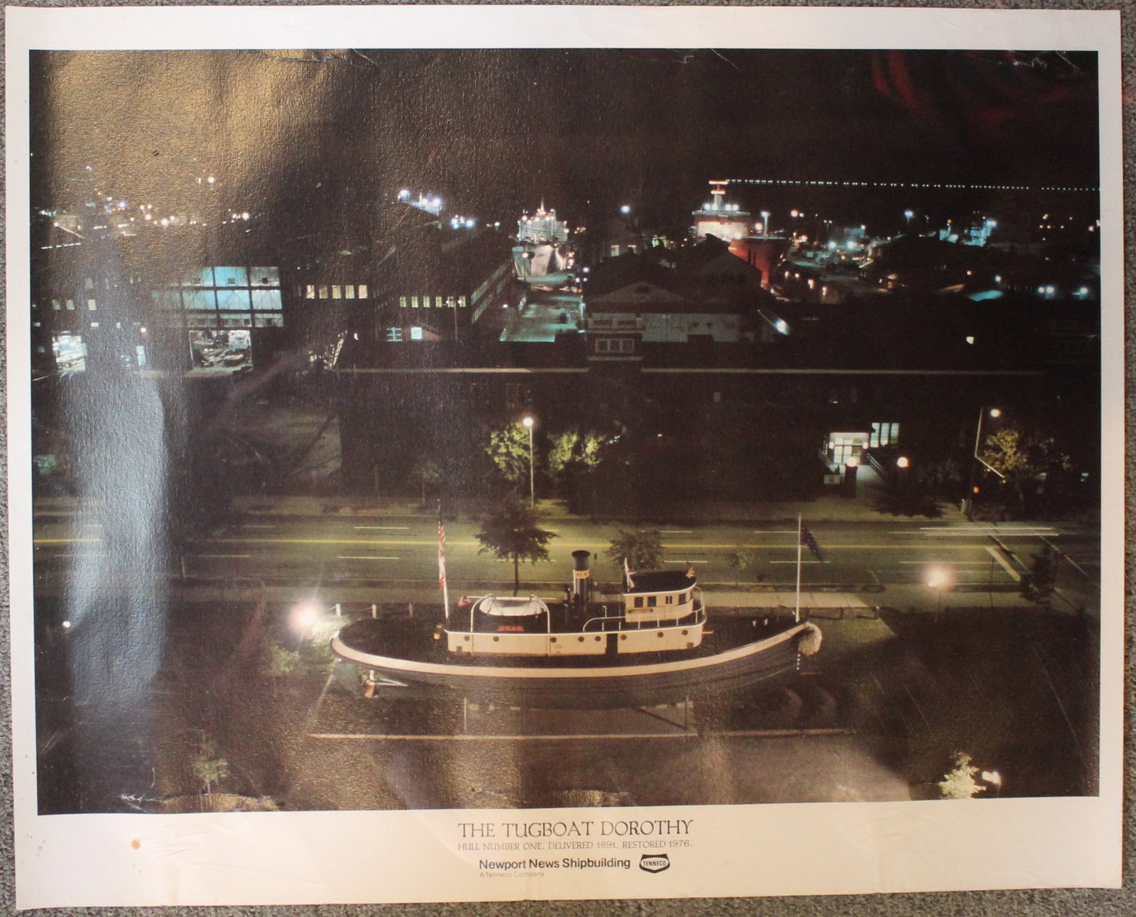 Group Lot of Four US Navy Newport News Shipbuilding Posters (CKR) - 2