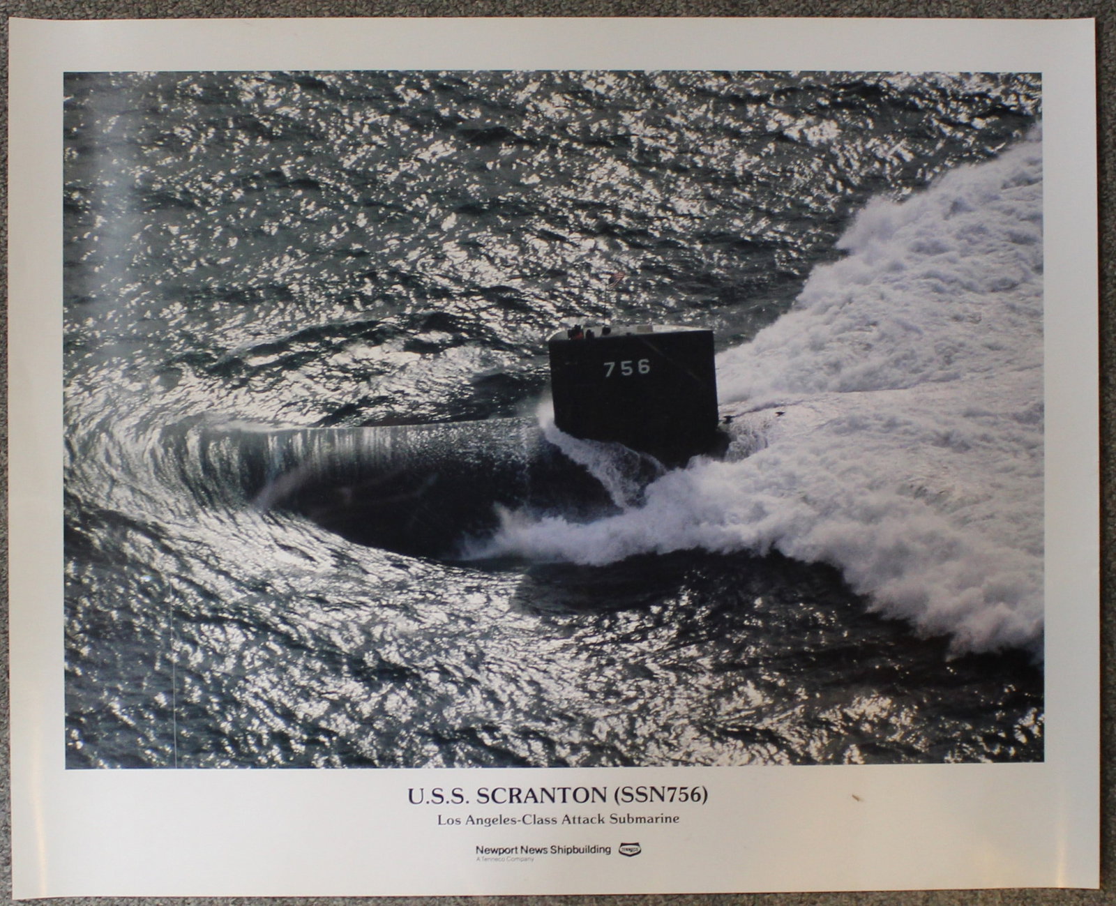 Large Group Lot of Eight US Navy Fast Attack Submarine Posters by Newport News Shipbuilding (CKR) - 7