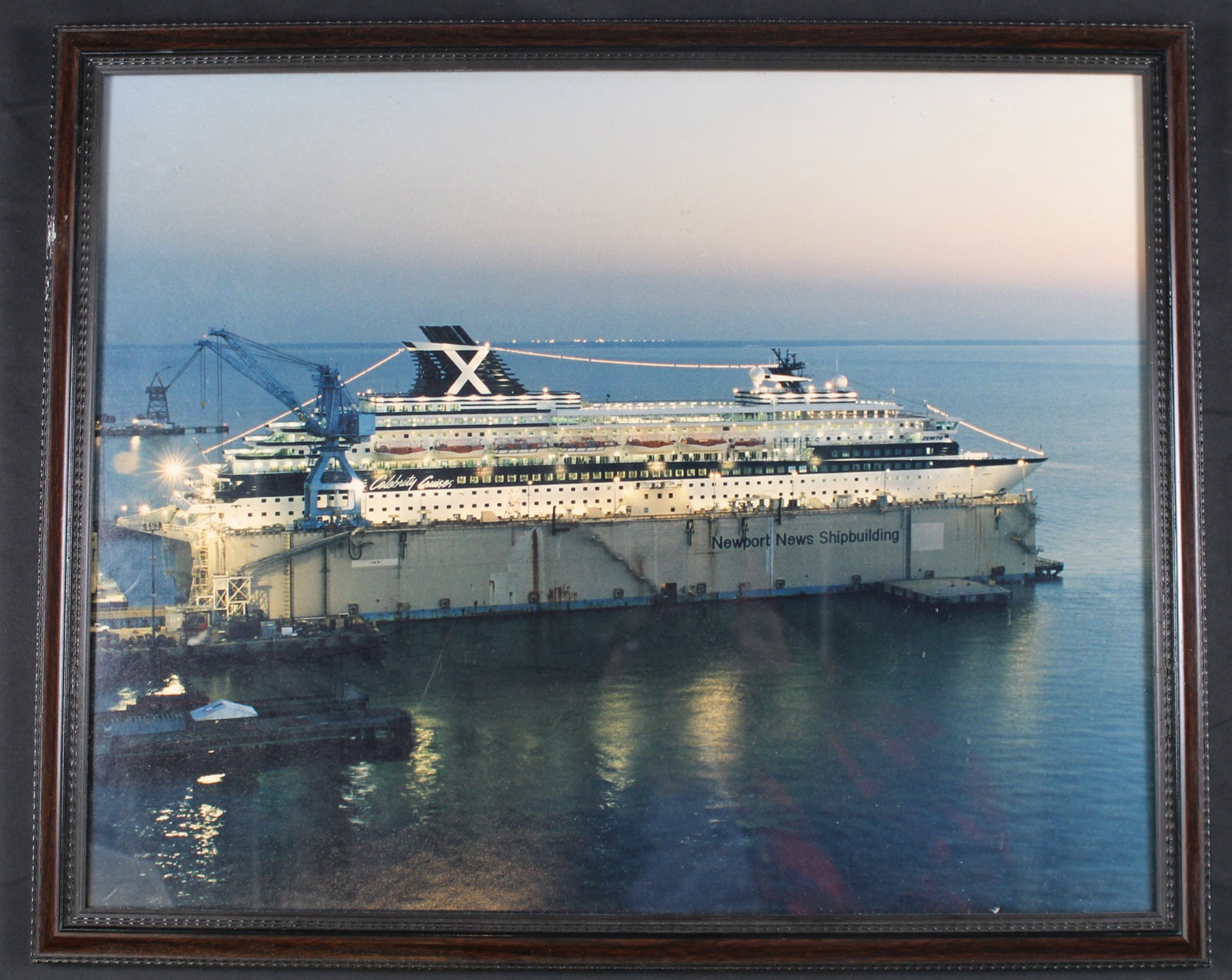 Group Lot of Two Framed US Navy Photos (BLB) - 2