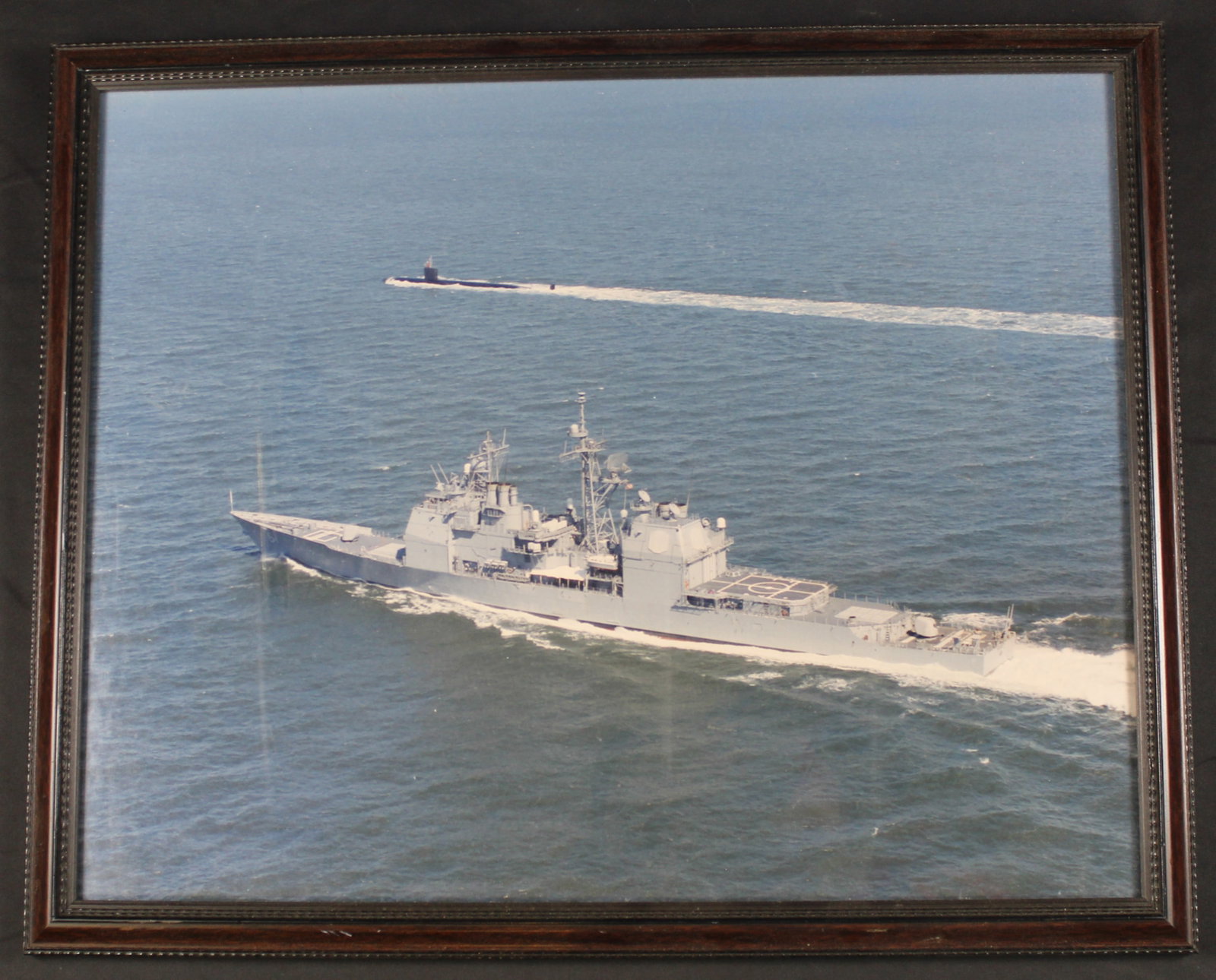 Group Lot of Two Framed US Navy Photos (BLB) - 3