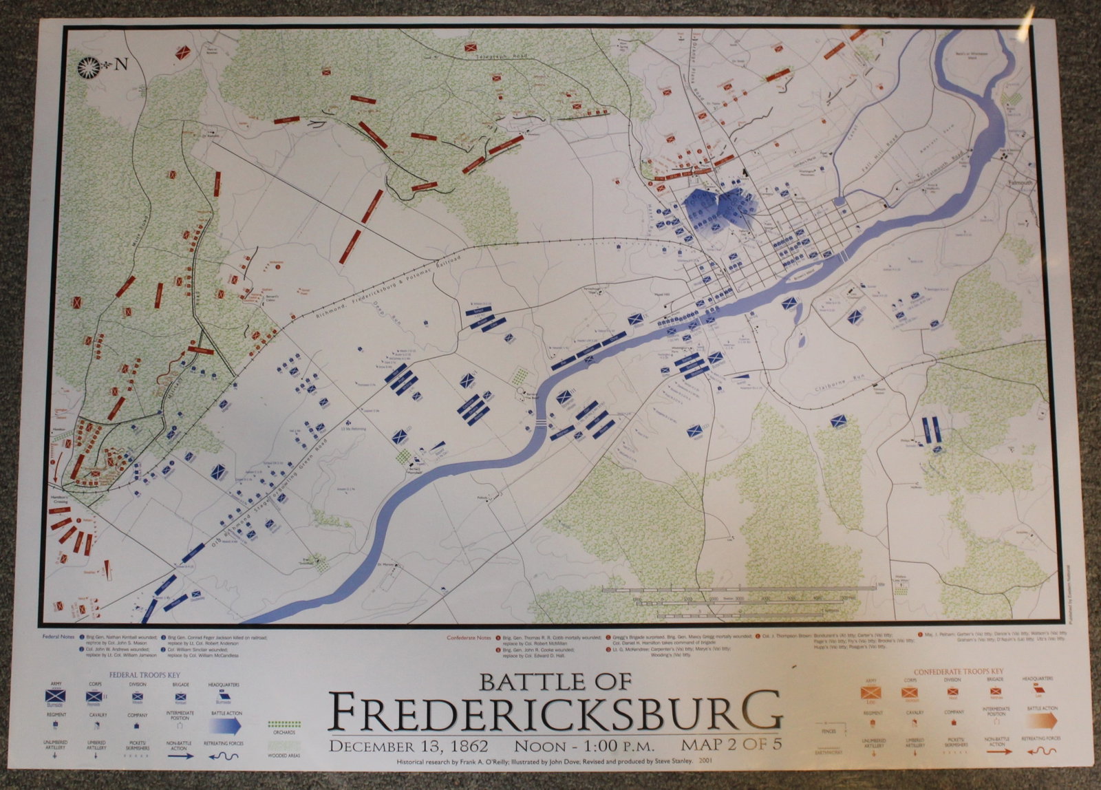Group Lot of 5 "Battle of Fredericksburg" Time Lapse Posters (FMI) - 3