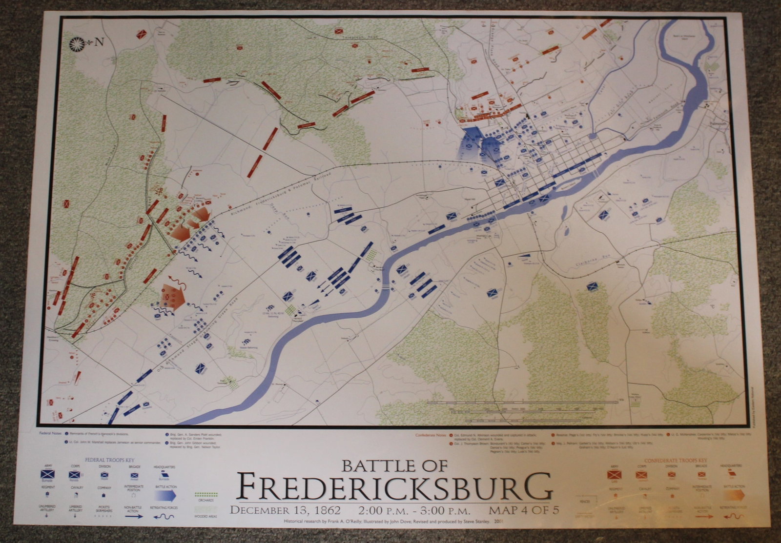 Group Lot of 5 "Battle of Fredericksburg" Time Lapse Posters (FMI) - 7