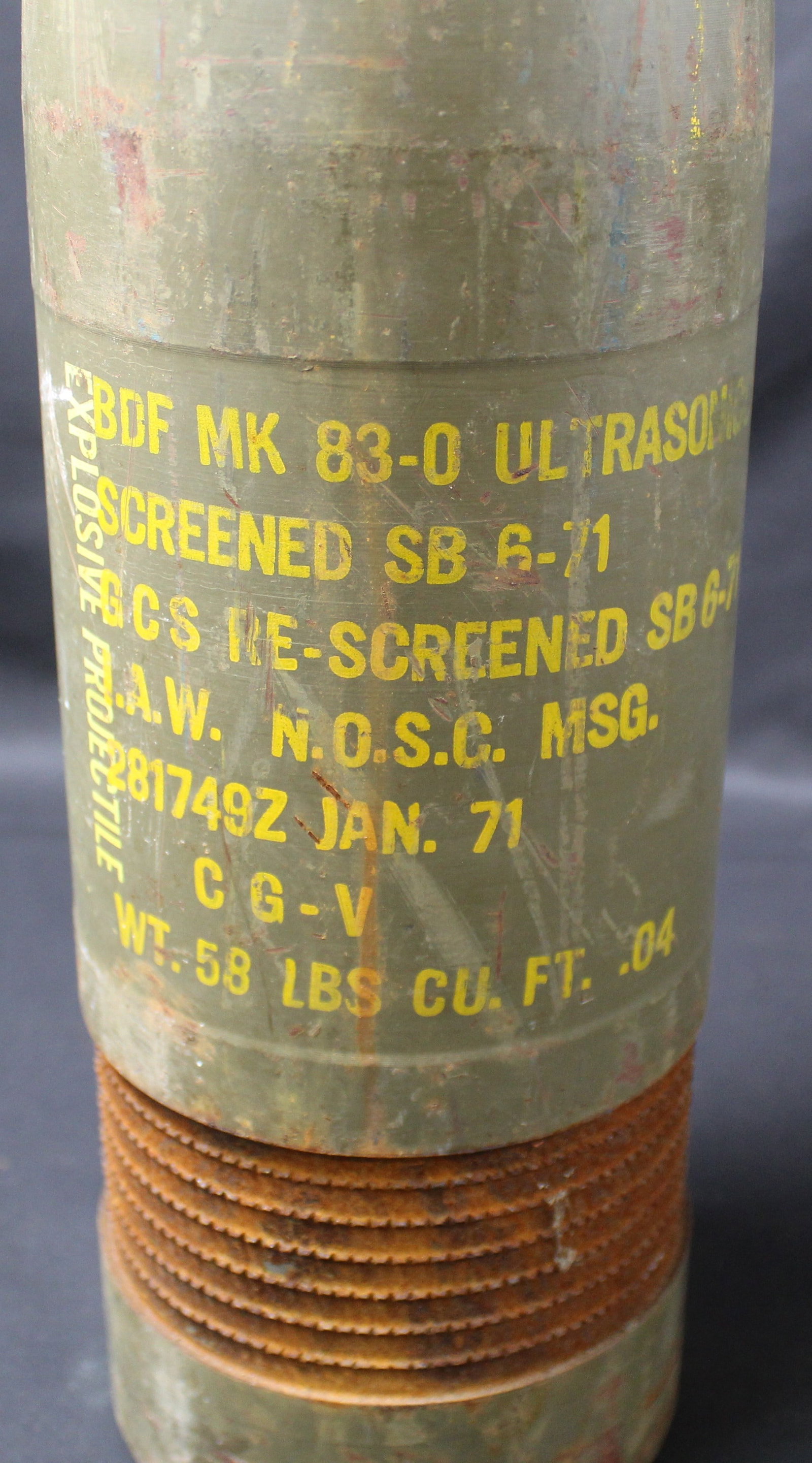 Large US Navy 5 Inch Shell (SFA) - 3