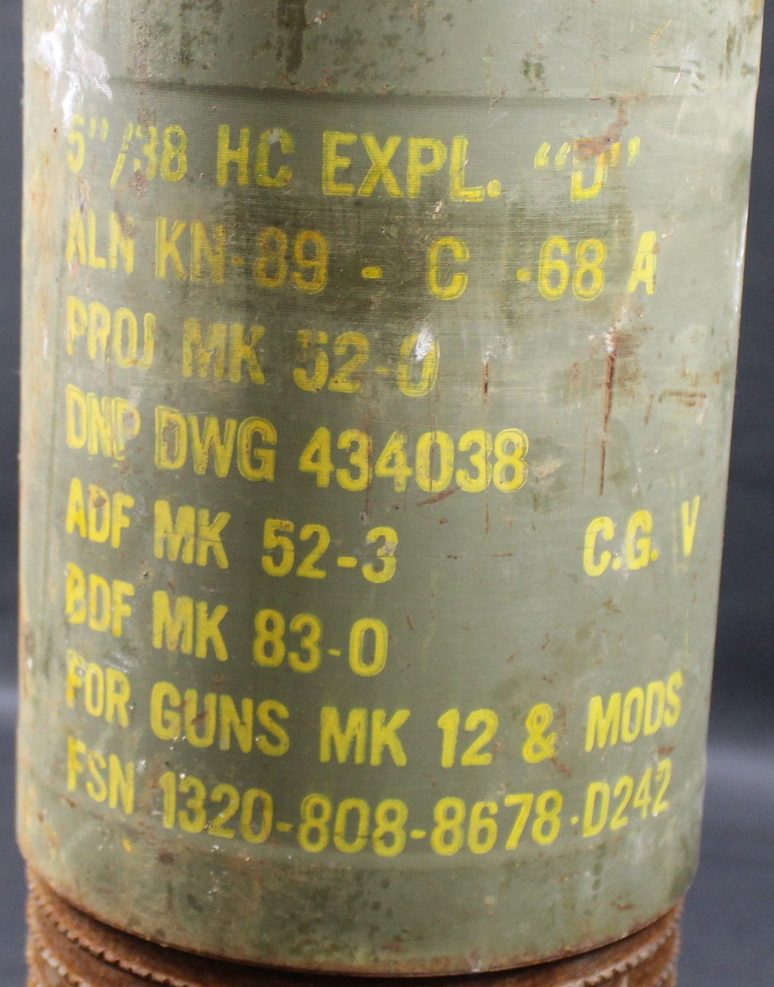Large US Navy 5 Inch Shell (SFA) - 3