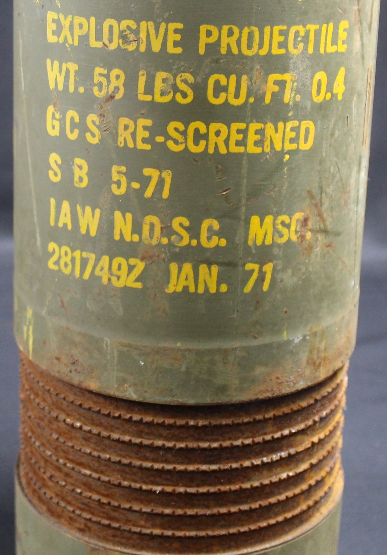 Large US Navy 5 Inch Shell (SFA) - 3
