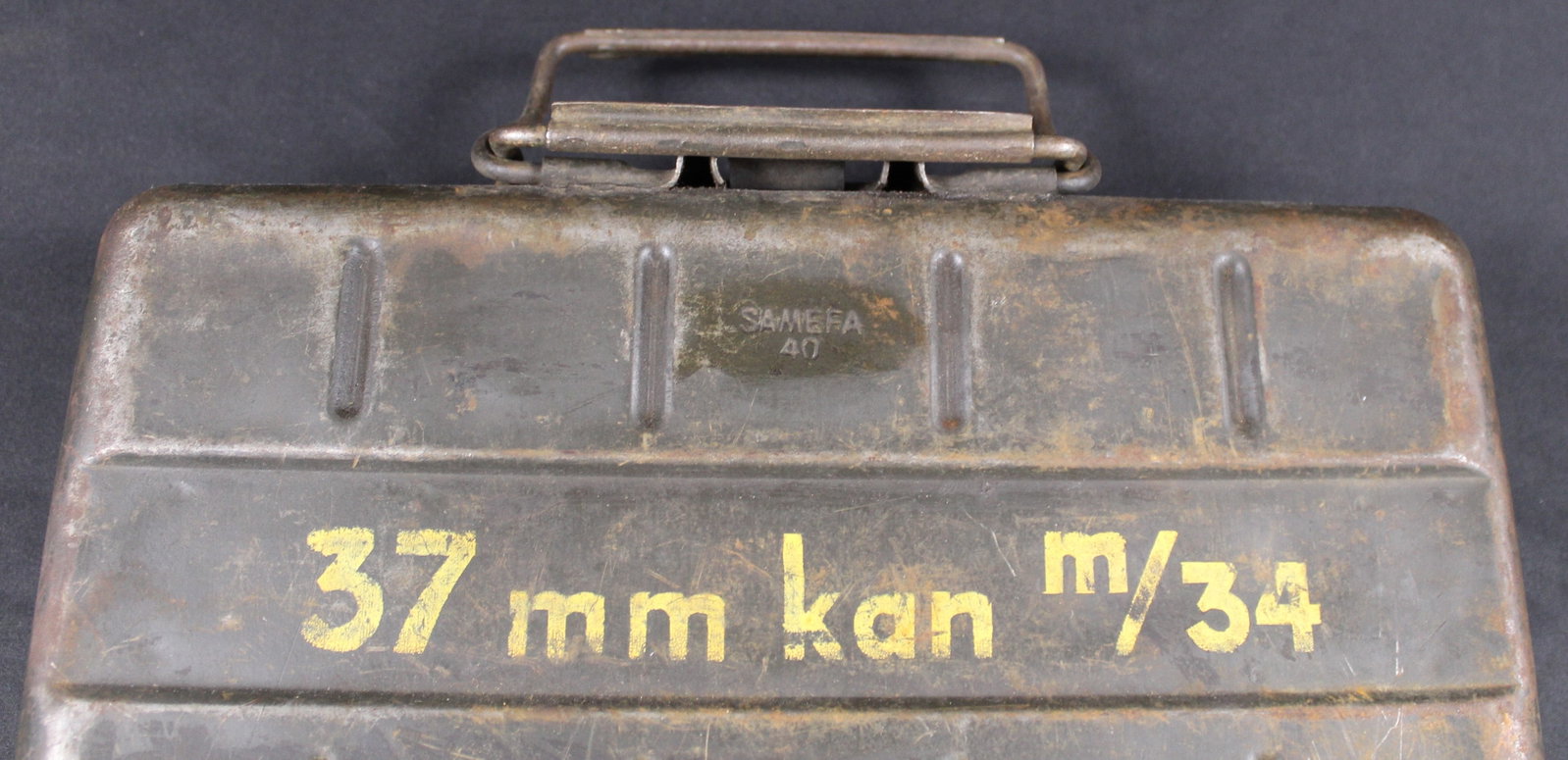 WWII Swedish/German 37mm Anti-Tank Infanterikanon m/34 Transport Case (FMI) - 2
