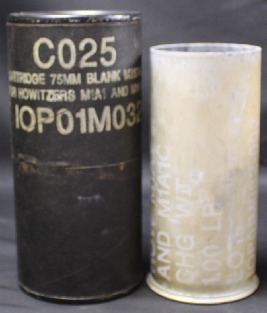 M1A1C Blank 75mm Shell M9A1B1 with Transport Case (FMI): Description coming soon!