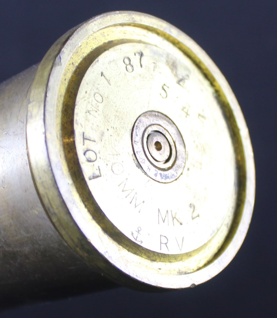 Inert WWII US Navy 40mm Anti-Aircraft Bofors Round (FMI) - 4