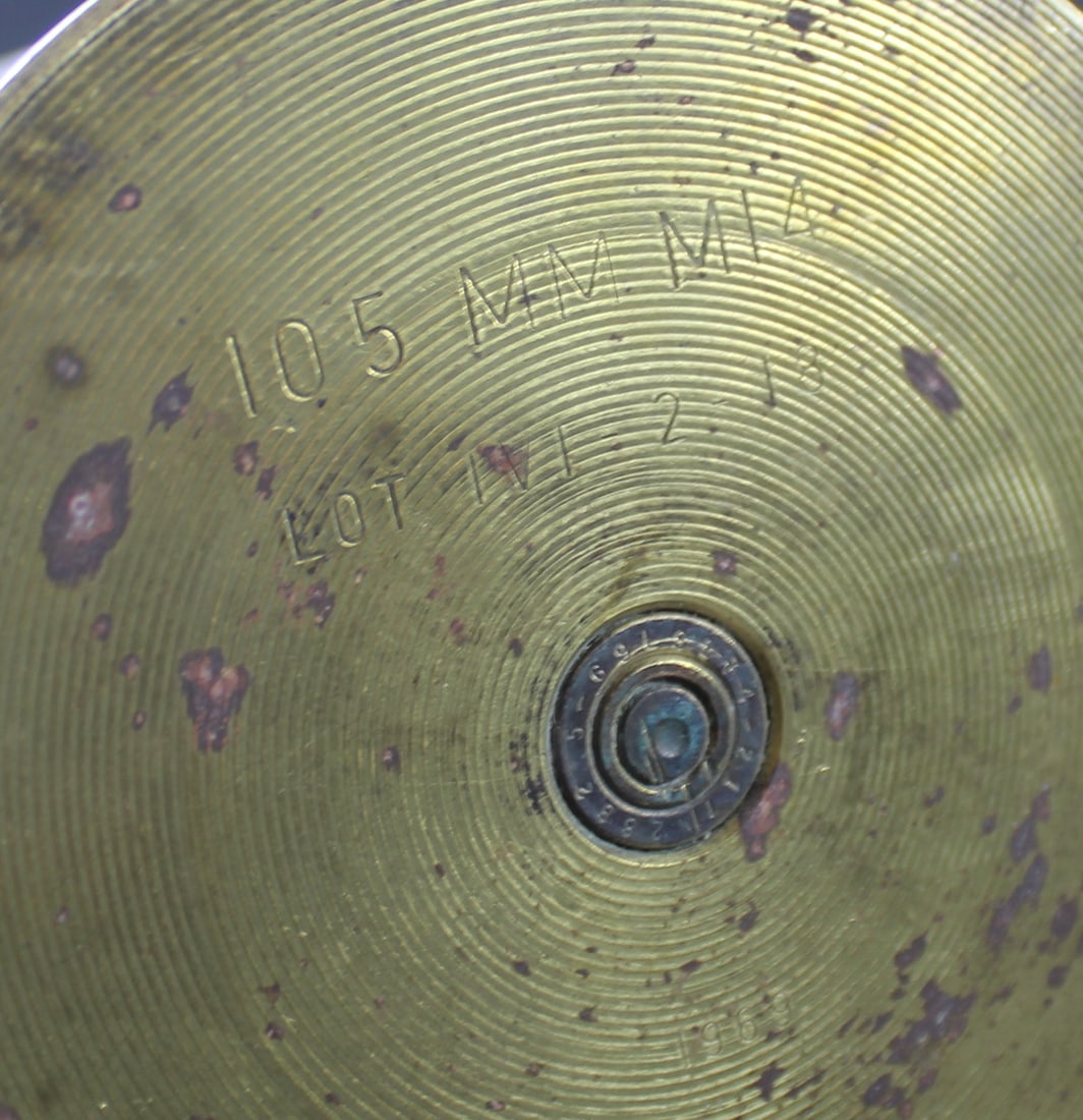 Large Brass Shell Casing for 105mm M14 Cannon (FMI) - 4