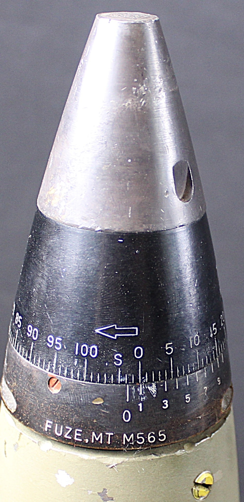 Large Inert 75mm 1944 Dated Shell M5A1 Type 1 and M48 Round with M565 Fuze (FMI) - 2