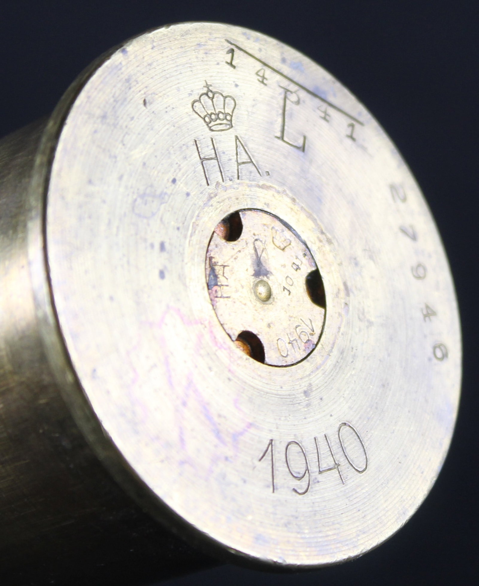 Inert WWII 42mm "H.A." Round c.1940 (FMI) - 3
