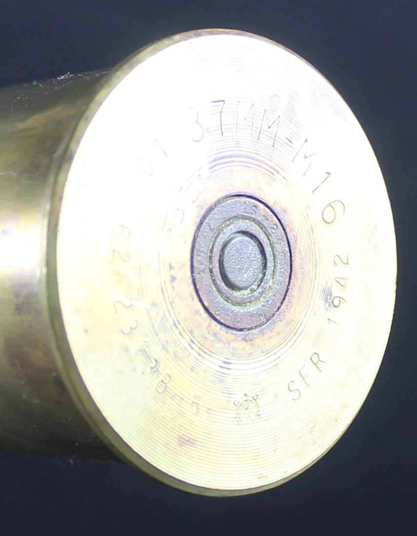 Inert WWII 1942 Dated American 37mm M16 Round (FMI) - 4