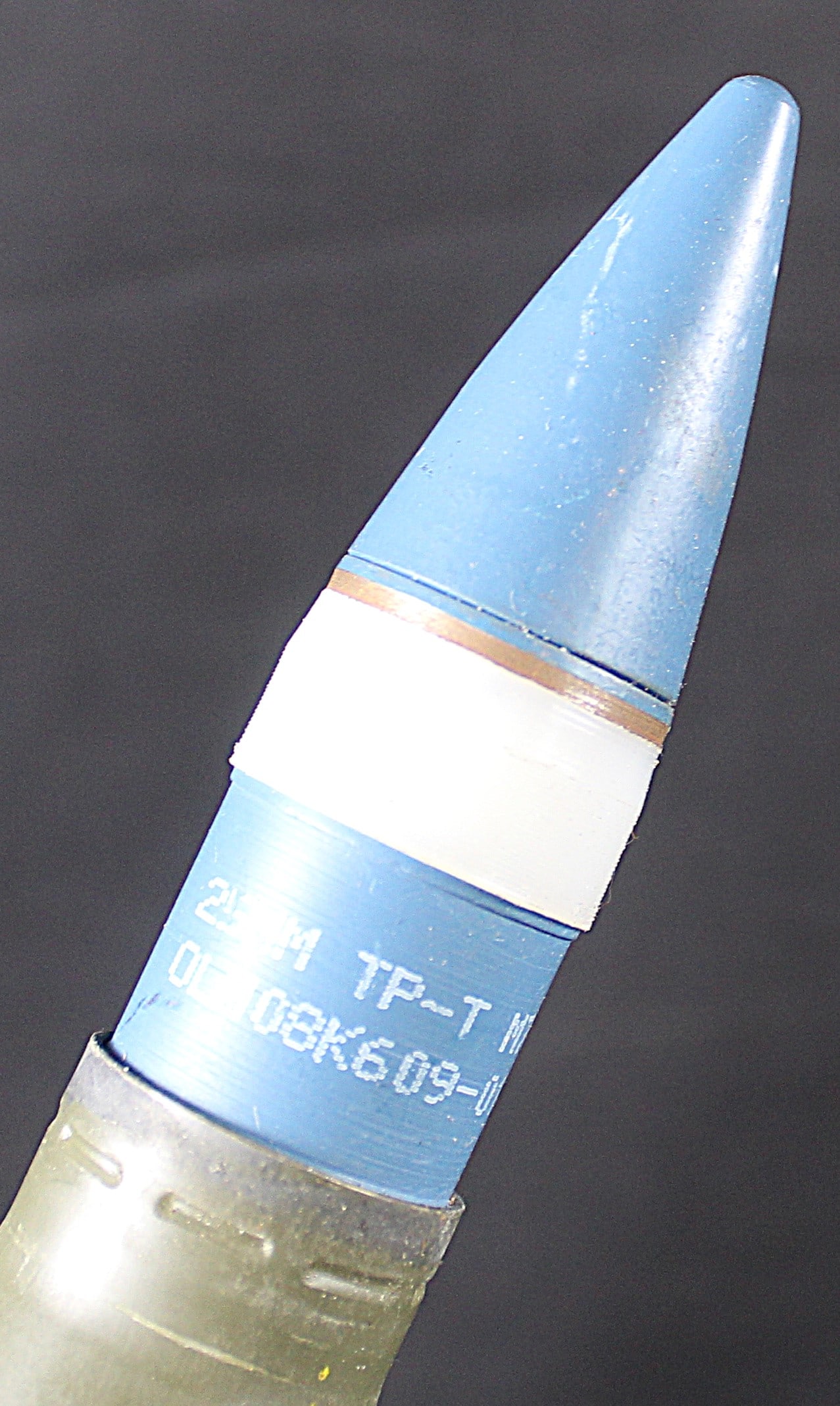 Inert M793 25mm HEI-T Mk2 Mod.2 Cold War Round for the Bradley Fighting Vehicle (FMI) - 2