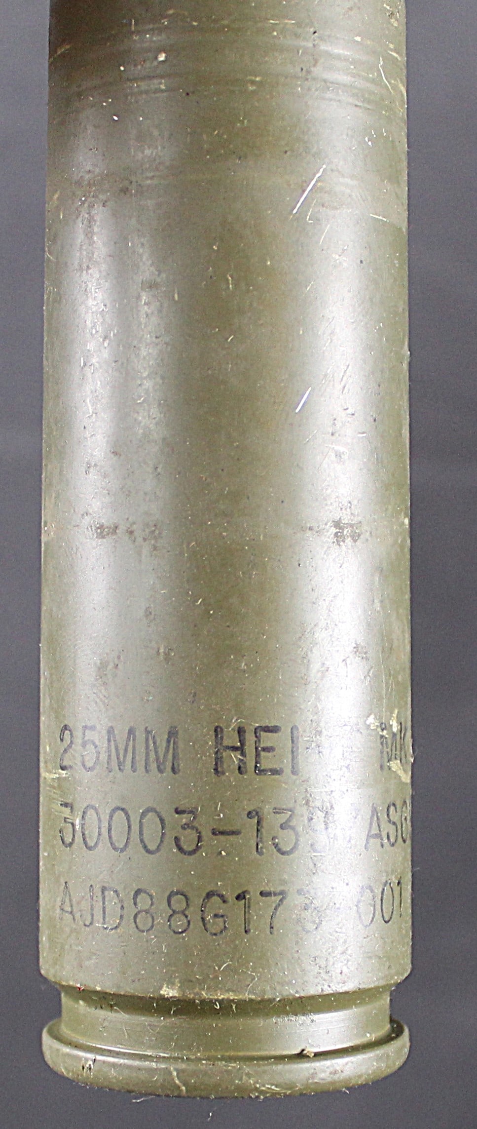 Inert M793 25mm HEI-T Mk2 Mod.2 Cold War Round for the Bradley Fighting Vehicle (FMI) - 3