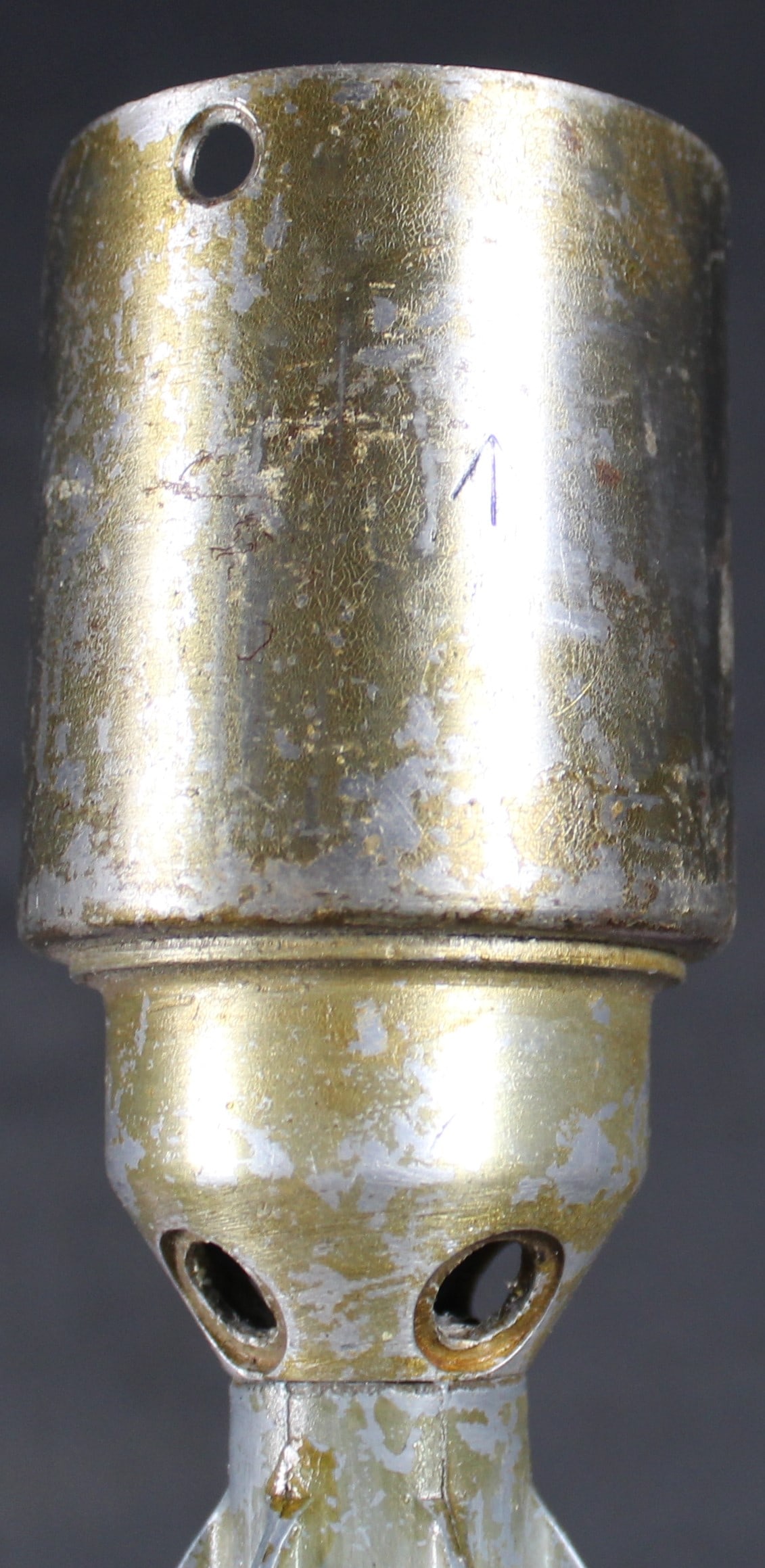 Inert WWII 1943 Dated Cluster Flare Cartridge with Fin Stabilizer (FMI) - 4