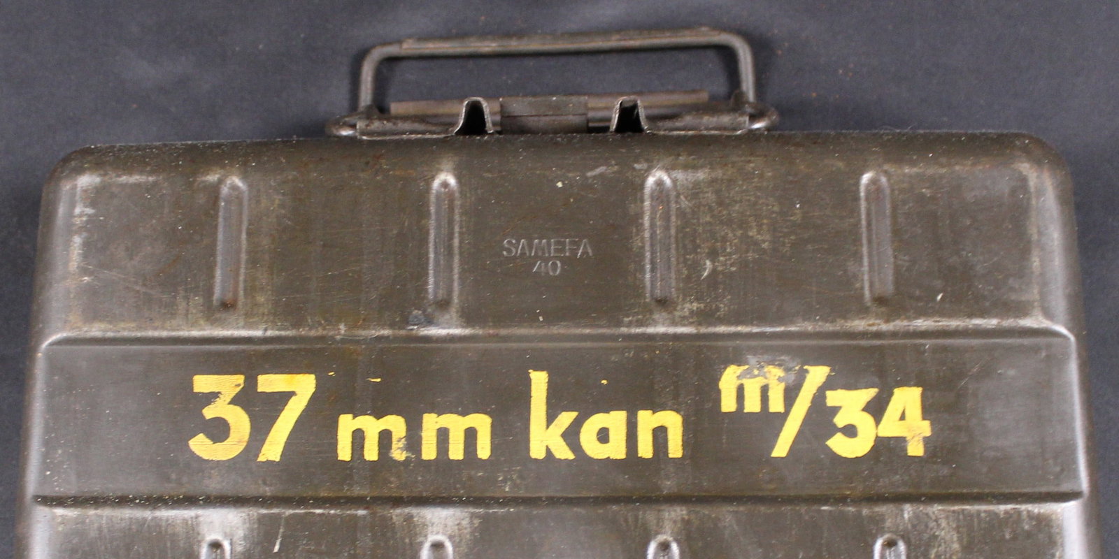 WWII Swedish/German 37mm Anti-Tank Infanterikanon m/34 Transport Case (FMI) - 2