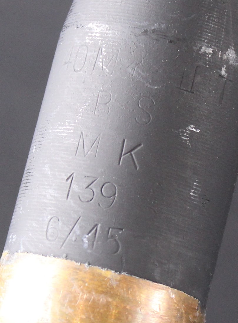 Inert WWII US Navy 40mm Anti-Aircraft Bofors Round (FMI) - 4