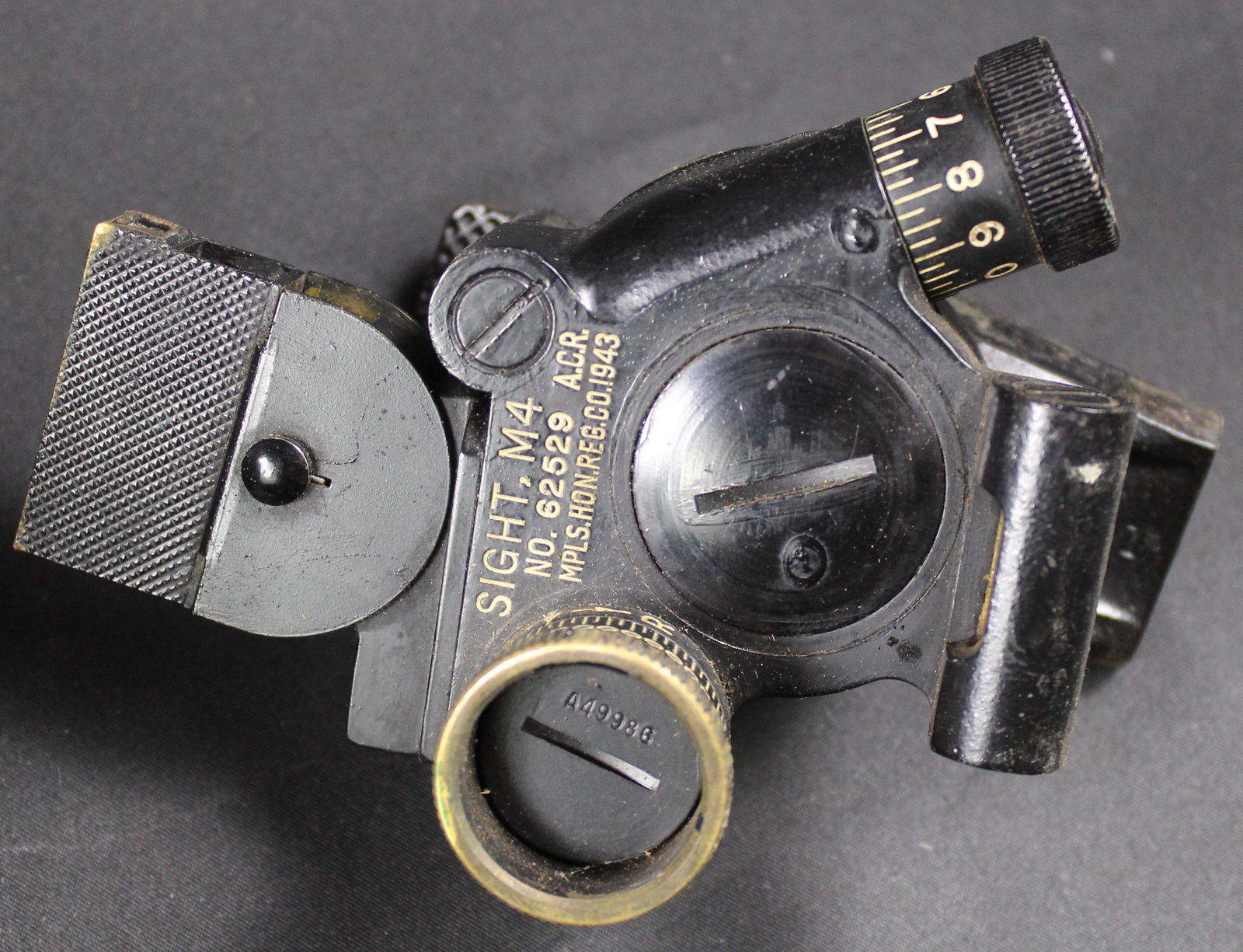 WWII 1943 Dated US Military 60mm Mortar Spotter/Sight (FMI) - 2
