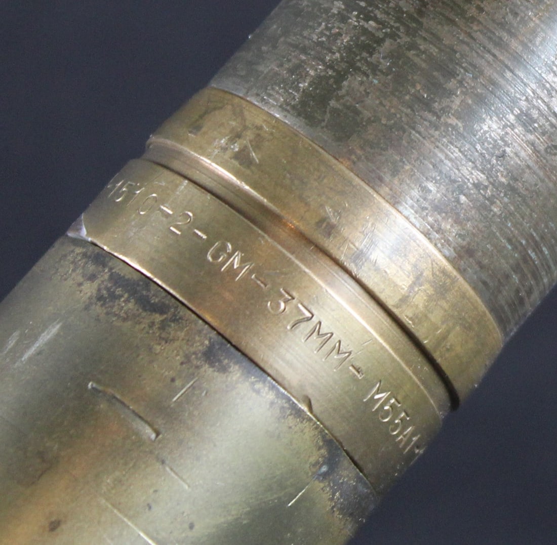 Inert US WWII 37mm Anti-Tank Round (FMI) - 3