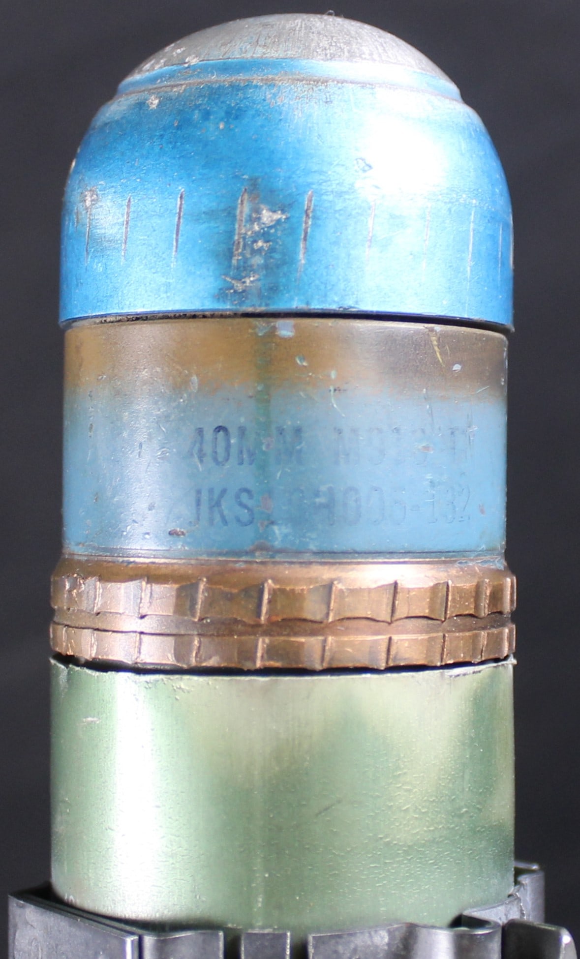 Inert M913 Mod3 40mm Practice Grenade for the Mk19 in Link (FMI) - 2