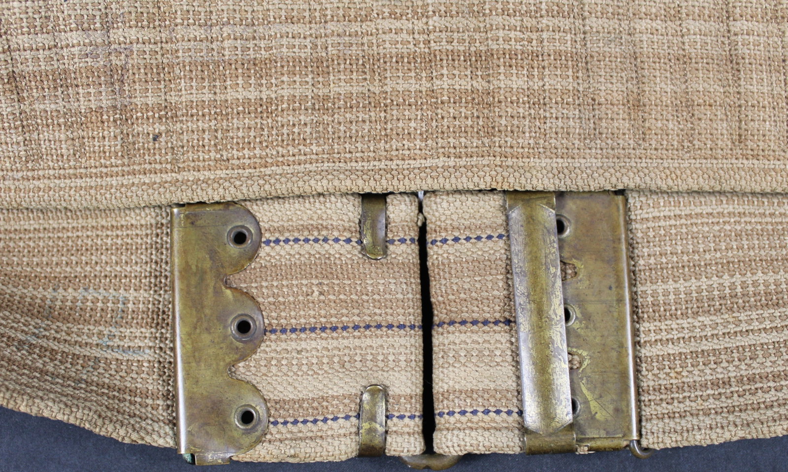 US Manufactured Spanish-American War .45-70 Gov't Ammunition Belt w/ Appx. 40 Inert Rounds (FMI) - 3