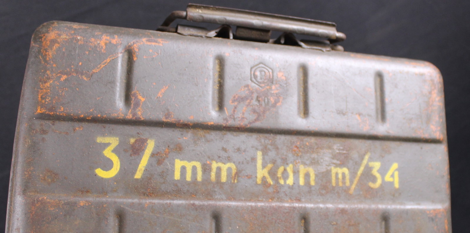 WWII Swedish/German 37mm Anti-Tank Infanterikanon m/34 Transport Case (FMI) - 4