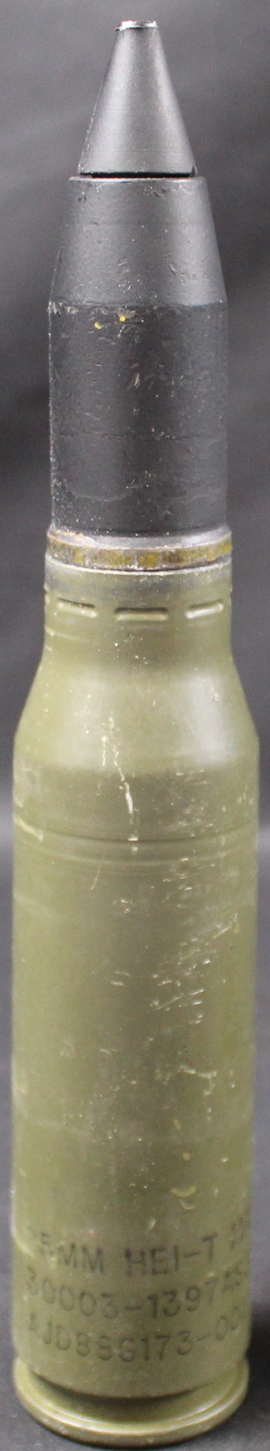 Inert 25mm HEI-T Round for the Bradley Fighting Vehicle (FMI): Description coming soon!