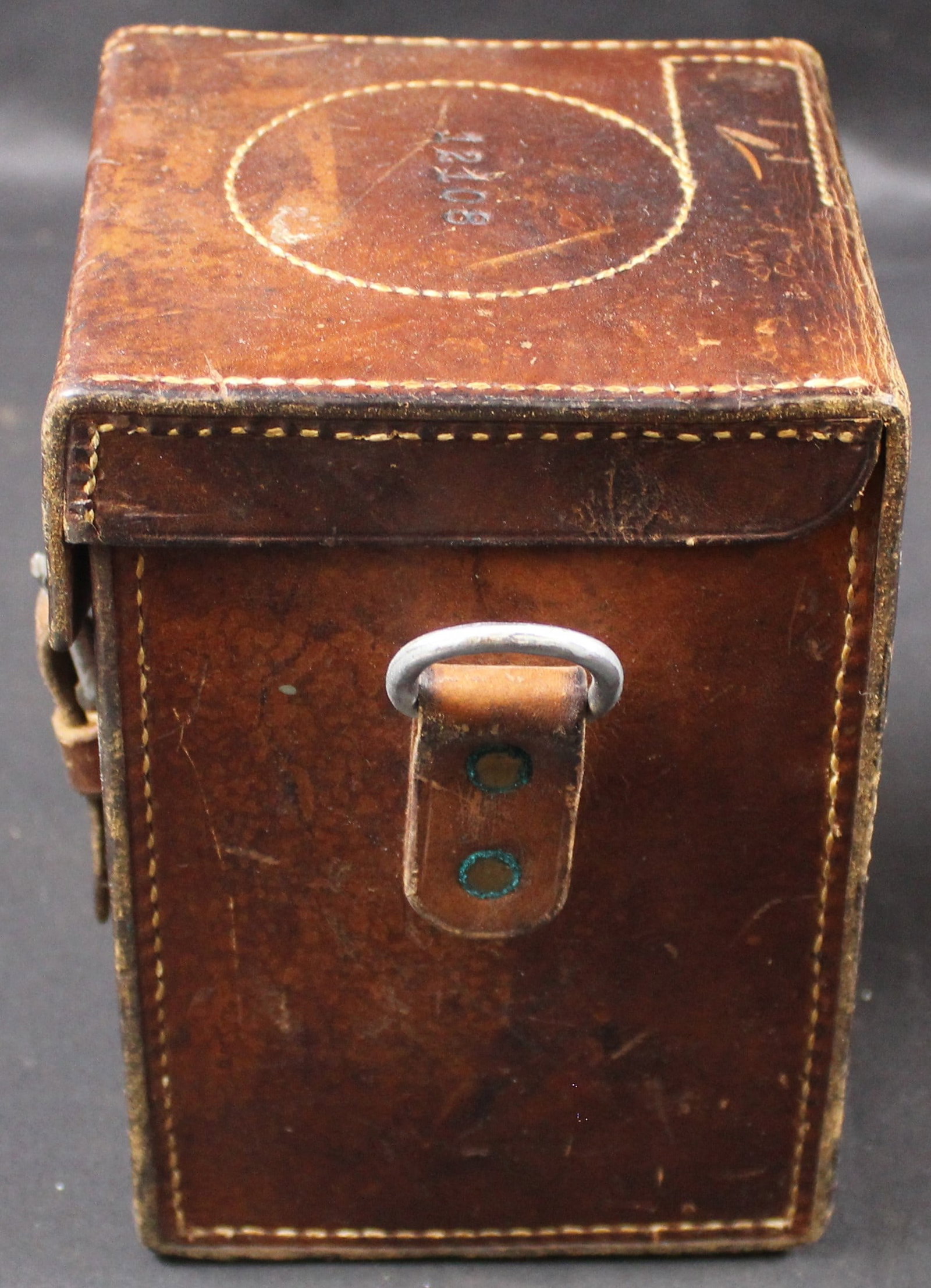 WWII US Military Leather Mortar Side Taransport Case (FMI) - 4