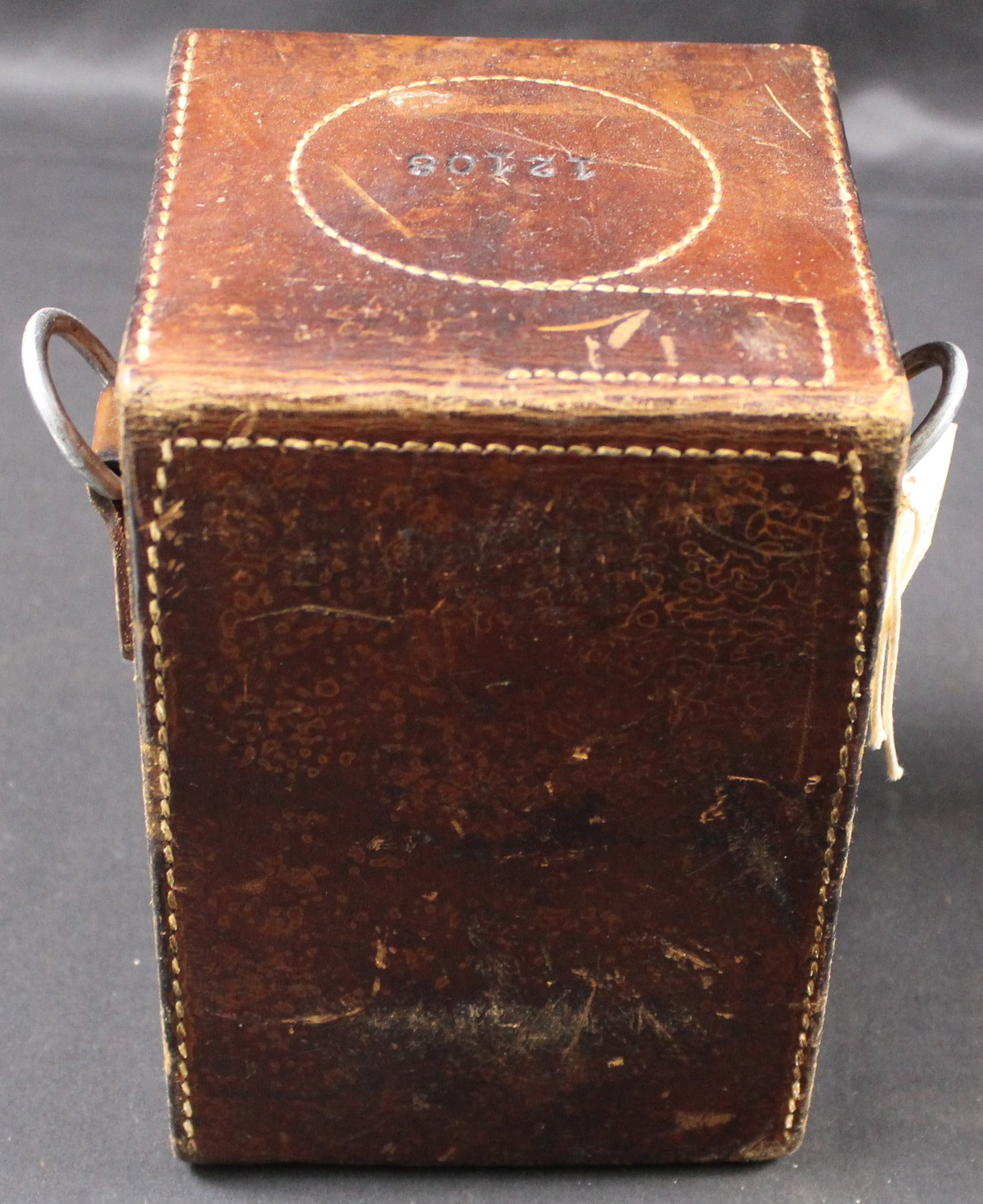 WWII US Military Leather Mortar Side Taransport Case (FMI) - 5