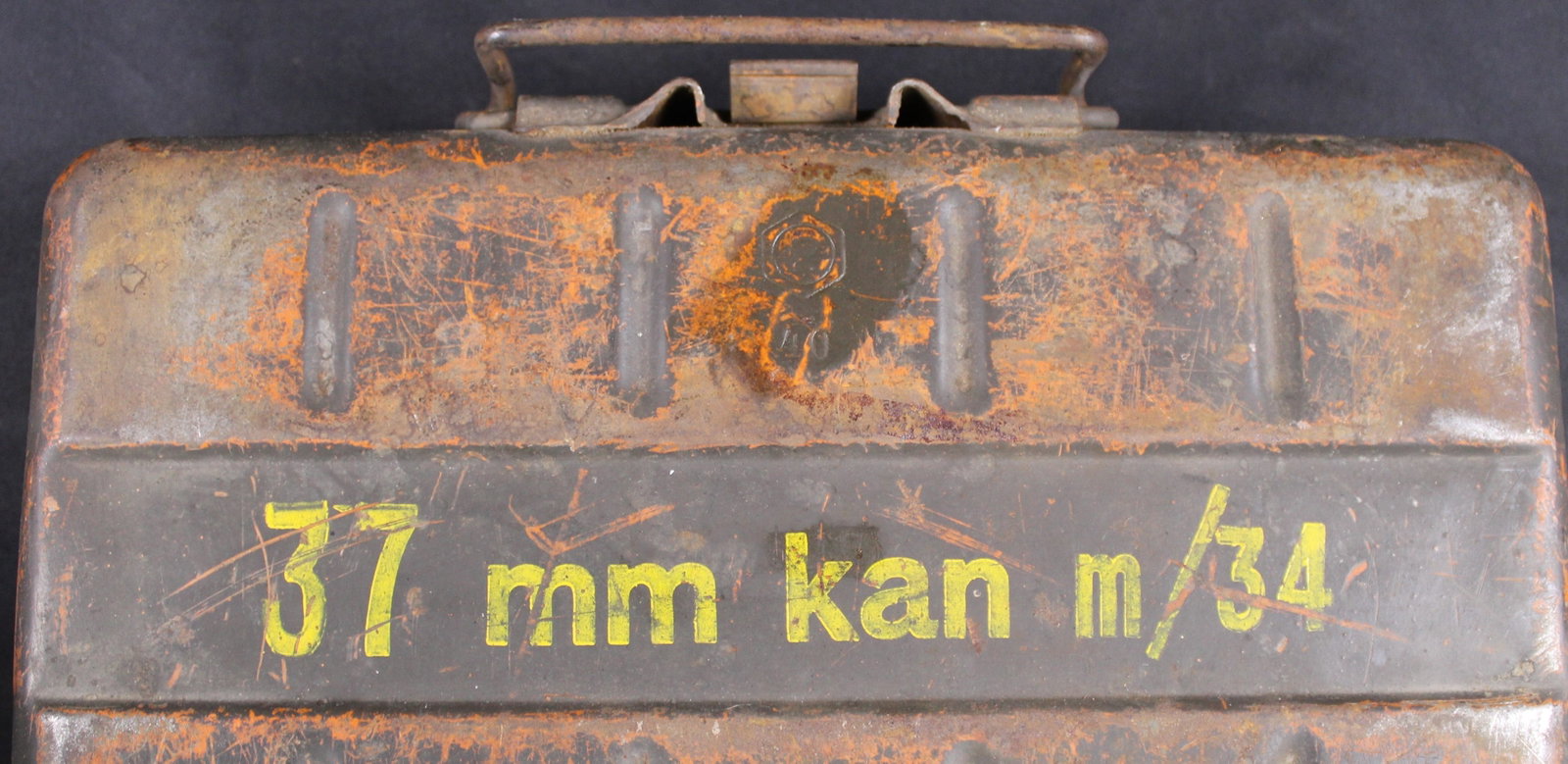 WWII Swedish/German 37mm Anti-Tank Infanterikanon m/34 Transport Case (FMI) - 3