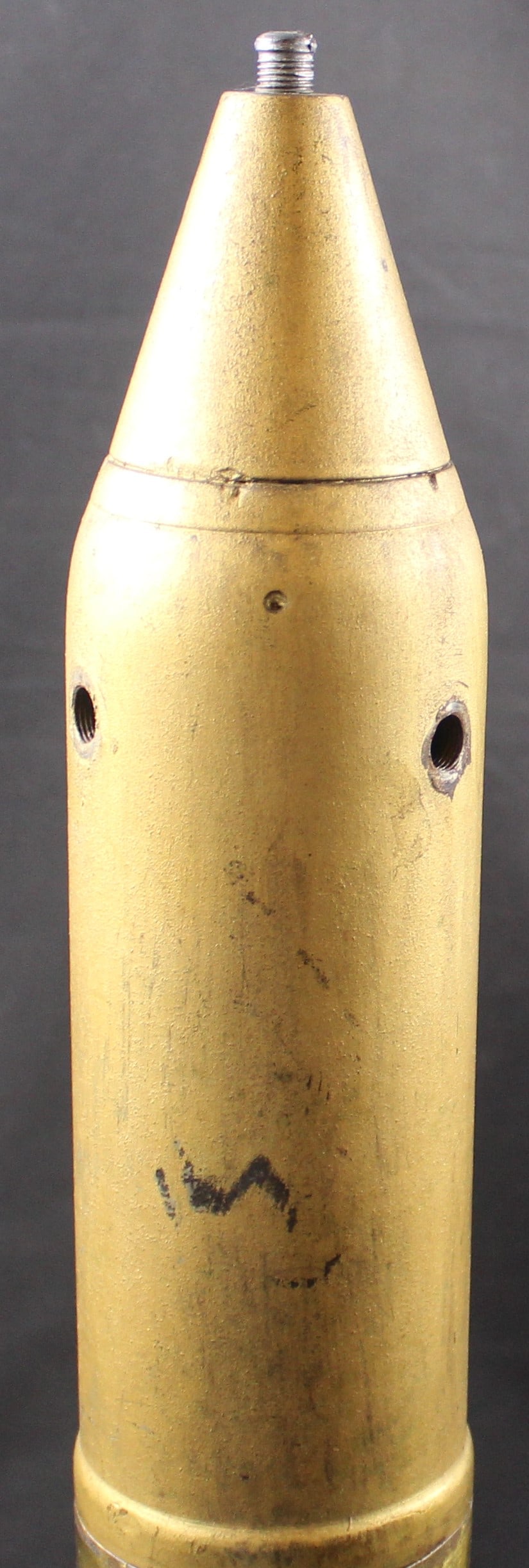 Inert 75mm "Trench Art" US Ordnance Marked Shell and Projectile - 7