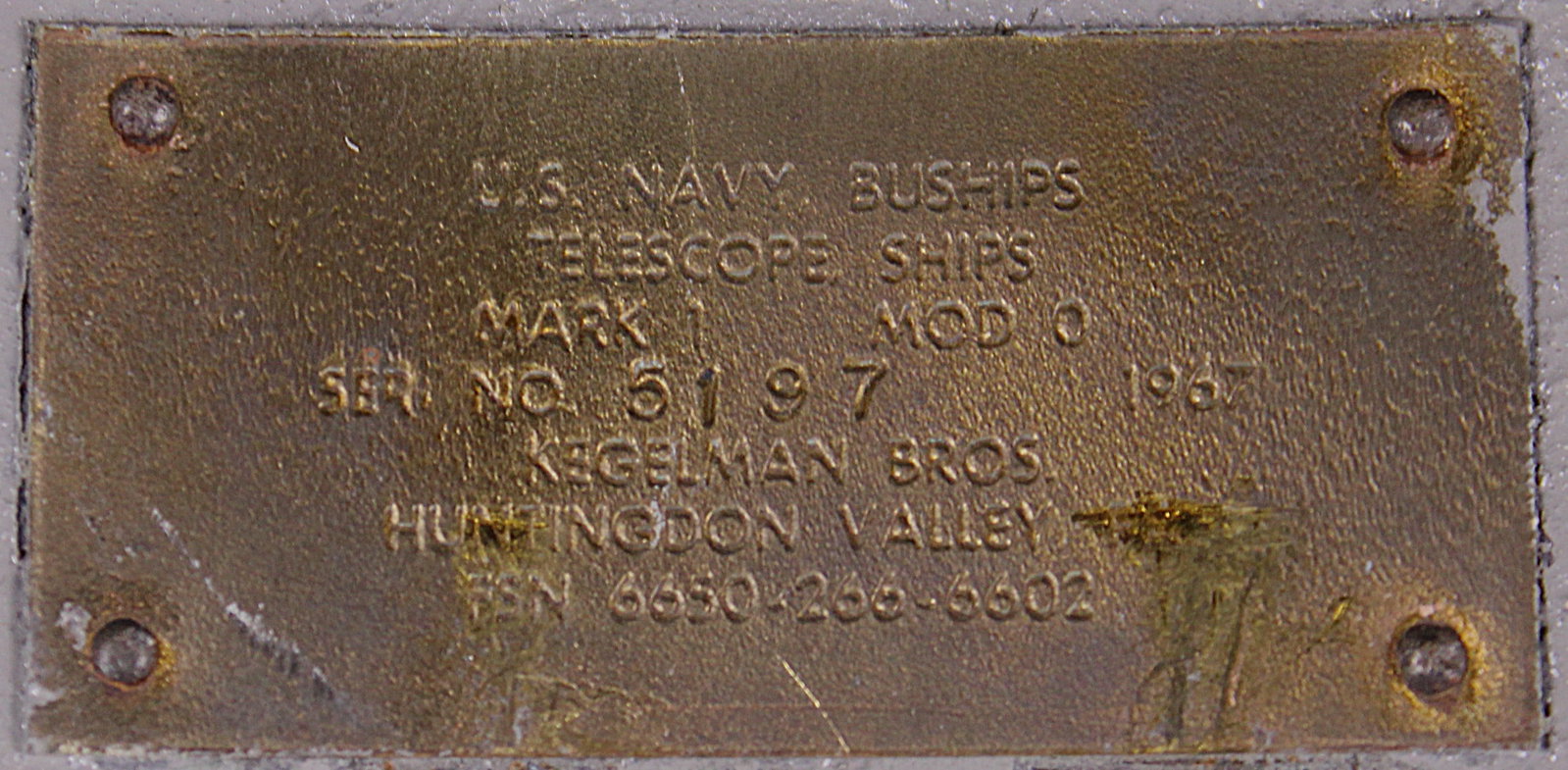 U.S. Navy Mk1 Mod 0 Ships Telescope (FMI) - 6