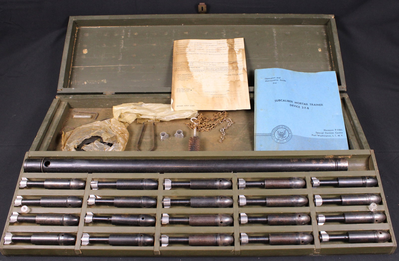 Complete U.S. National Guard Sub Caliber Mortar Training Set (FMI) (1 of 5)
