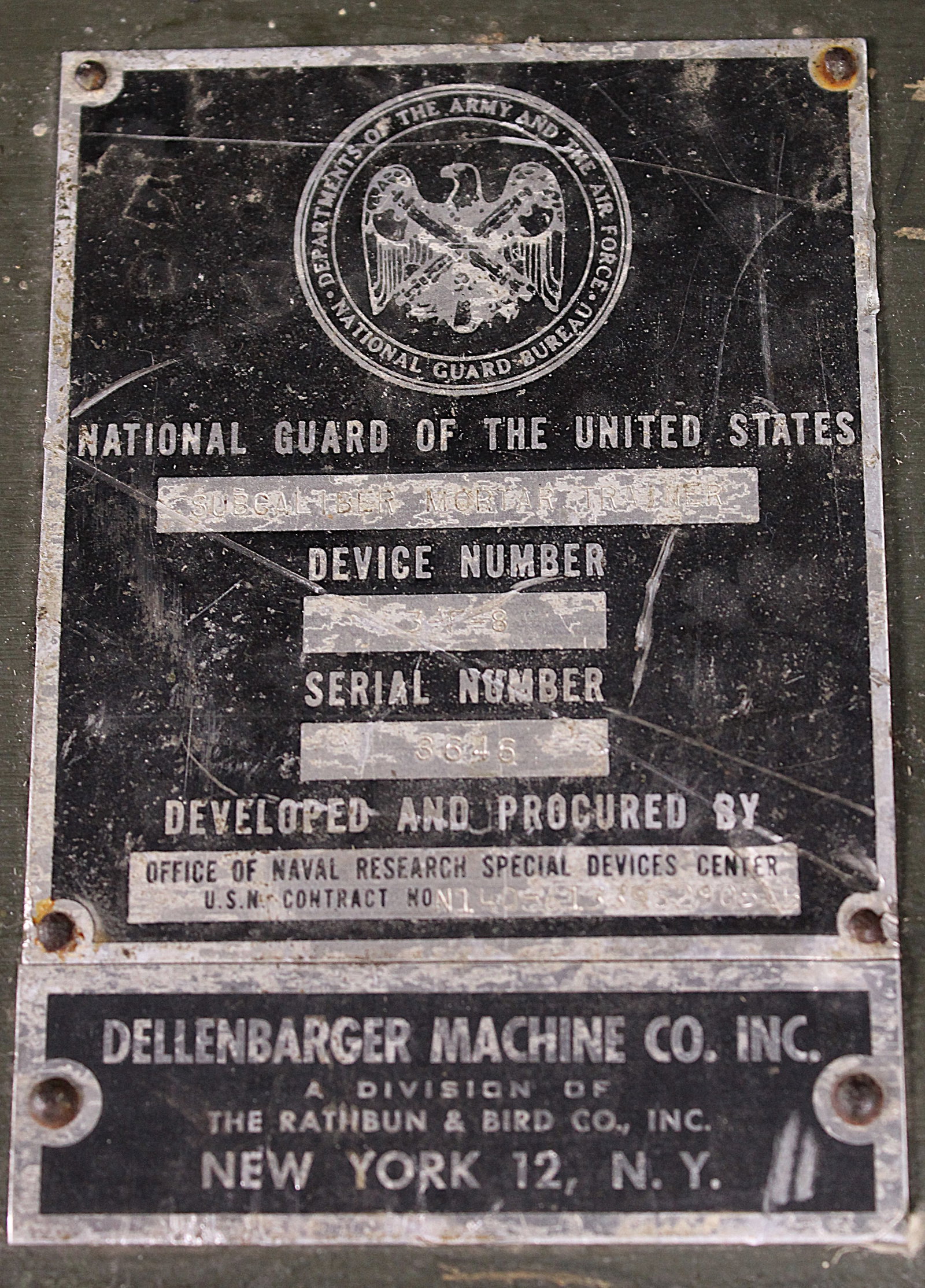 Complete U.S. National Guard Sub Caliber Mortar Training Set (FMI) - 5