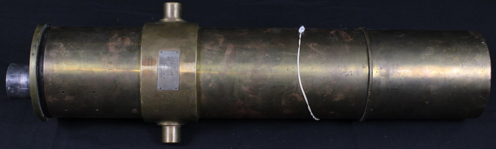U.S. Navy Mk1 Ships Telescope (FMI): WW2 US Navy bureau of ships MK I ship's telescope by bausch & lomb optical company of rochester, new york , suspected serial number 410 , circa 1940. This piece is missing an eye piece the main lense