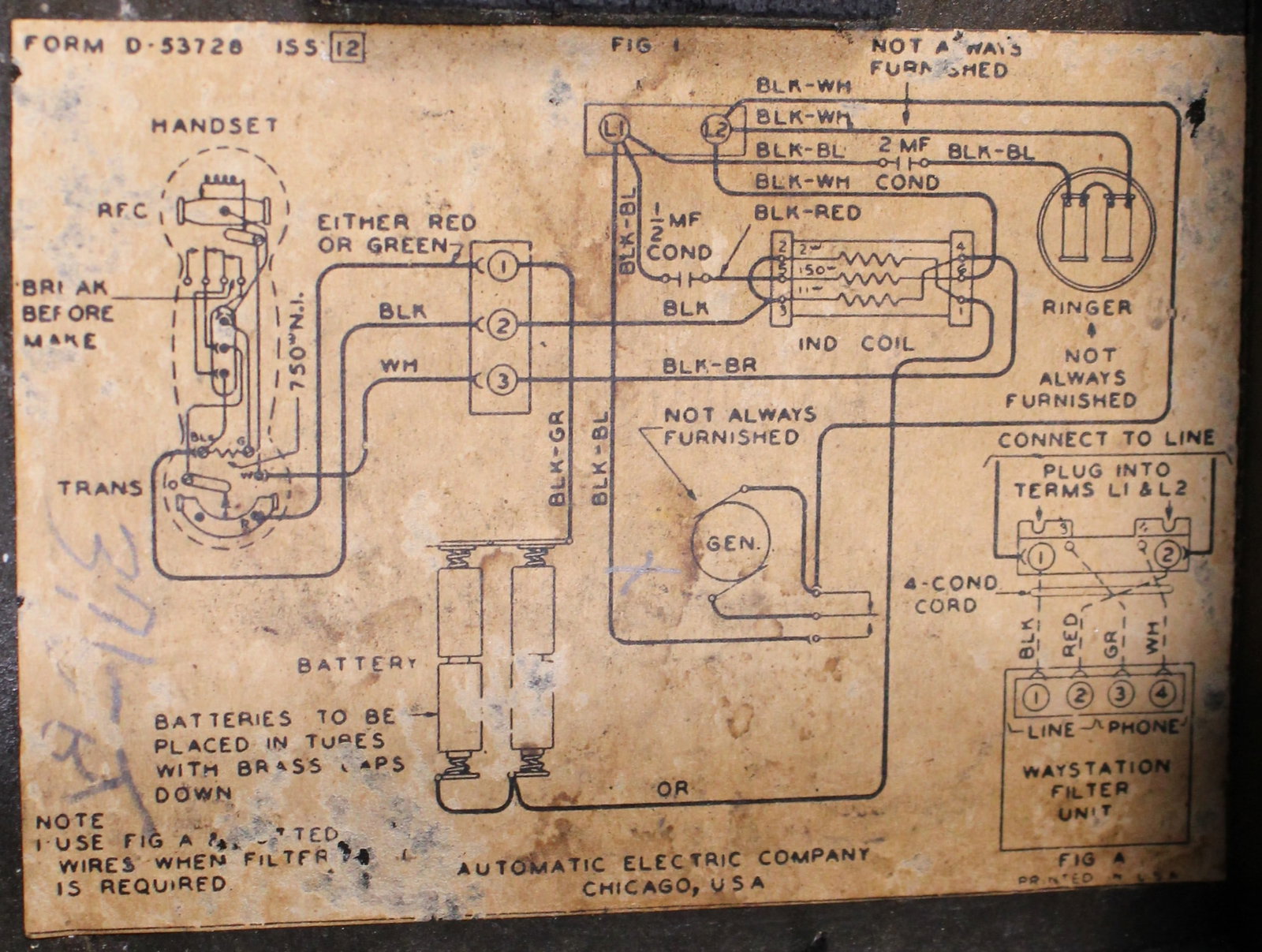 Automatic Electric Company WWII Monophone Field Set (BJT) - 2